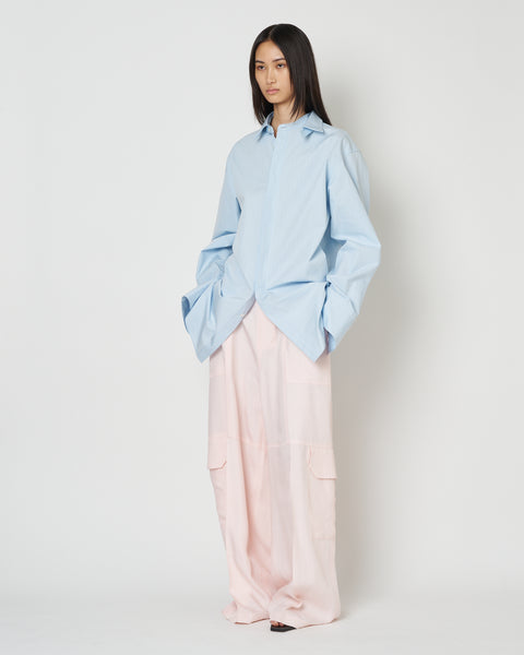 【PRE ORDER】NAVIA - REMOVABLE COLLAR STRIPE SHIRT