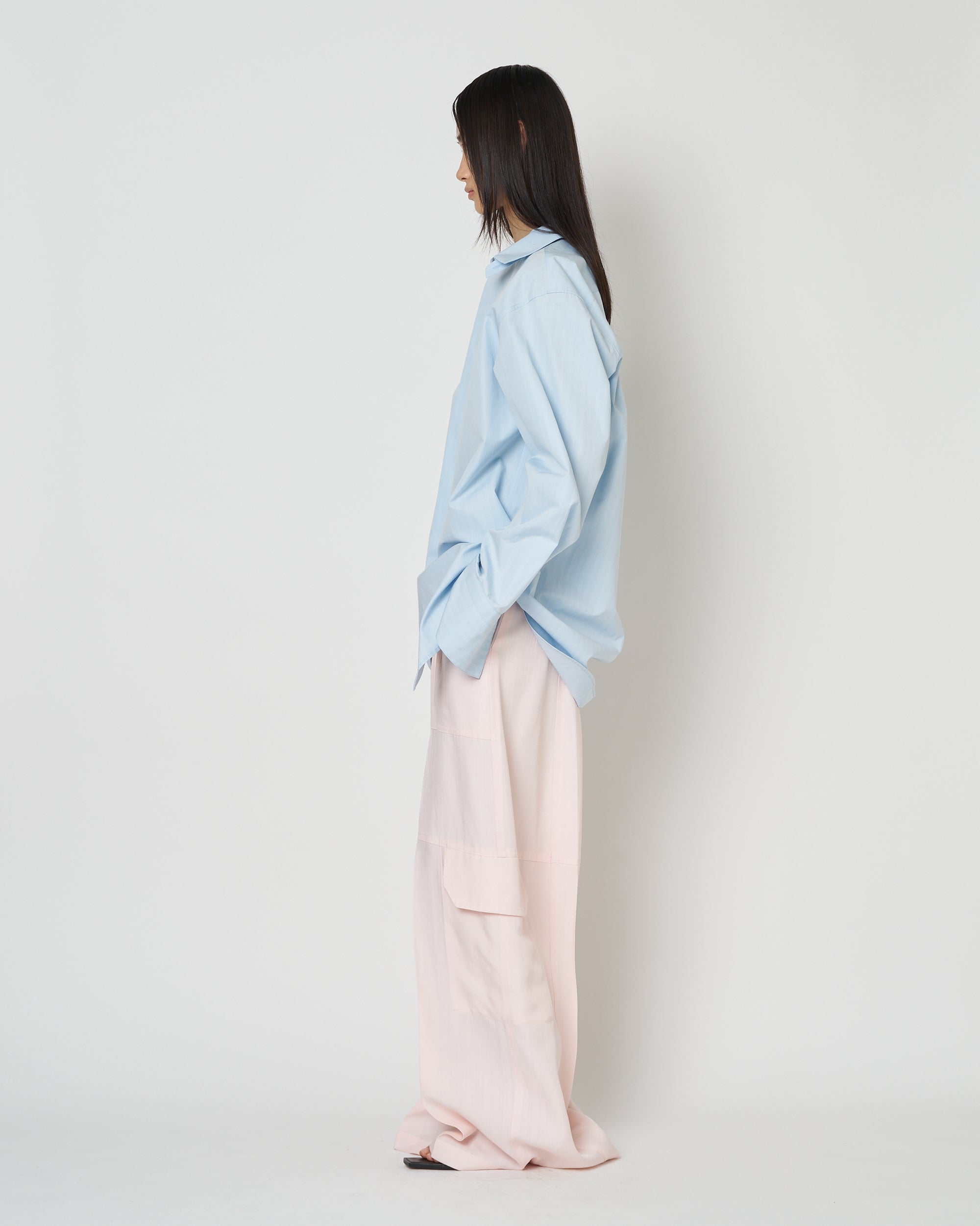 【PRE ORDER】NAVIA - REMOVABLE COLLAR STRIPE SHIRT
