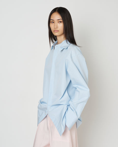 【PRE ORDER】NAVIA - REMOVABLE COLLAR STRIPE SHIRT