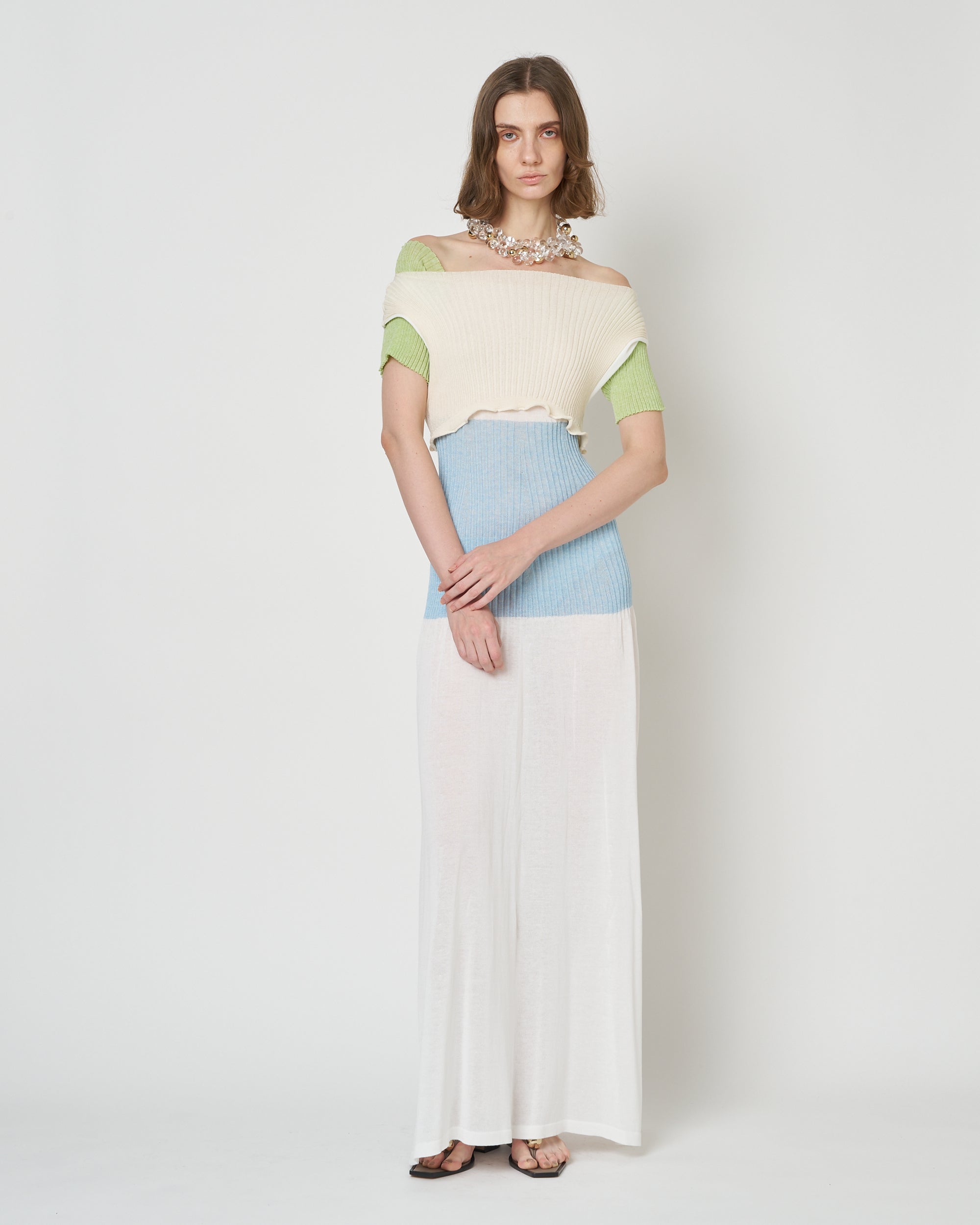【PRE ORDER】NIVOLA - LAYERED KNIT DRESS