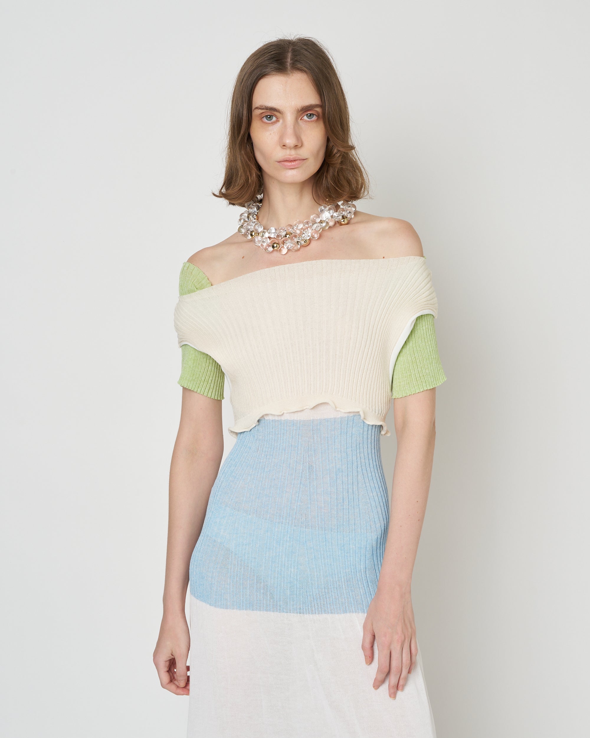 【PRE ORDER】NIVOLA - LAYERED KNIT DRESS
