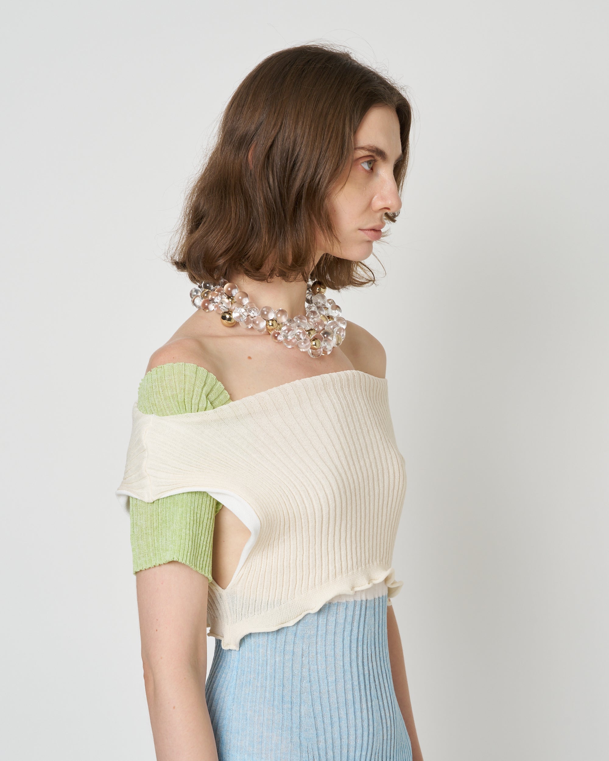 【PRE ORDER】NIZZA NECKLACE - CRYSTAL GOLD NECKLACE