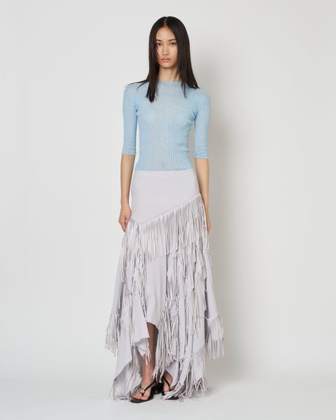 【PRE ORDER】NADIR - ASYMMETRY FRINGE SKIRT