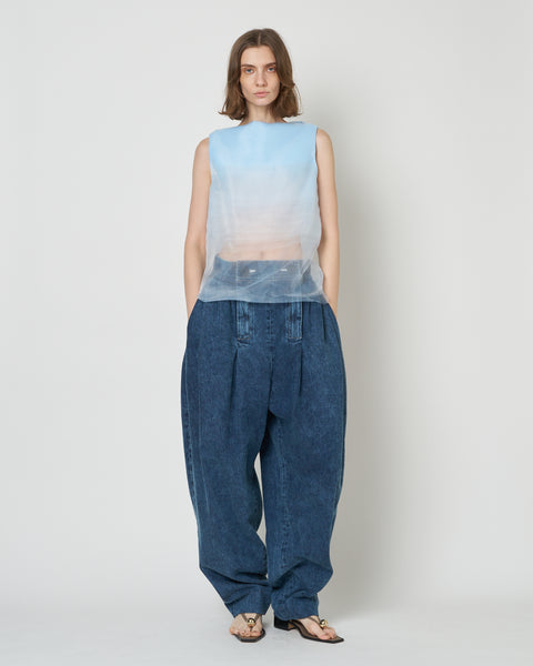 【PRE ORDER】NIRVANA - DENIM TUCK PANTS