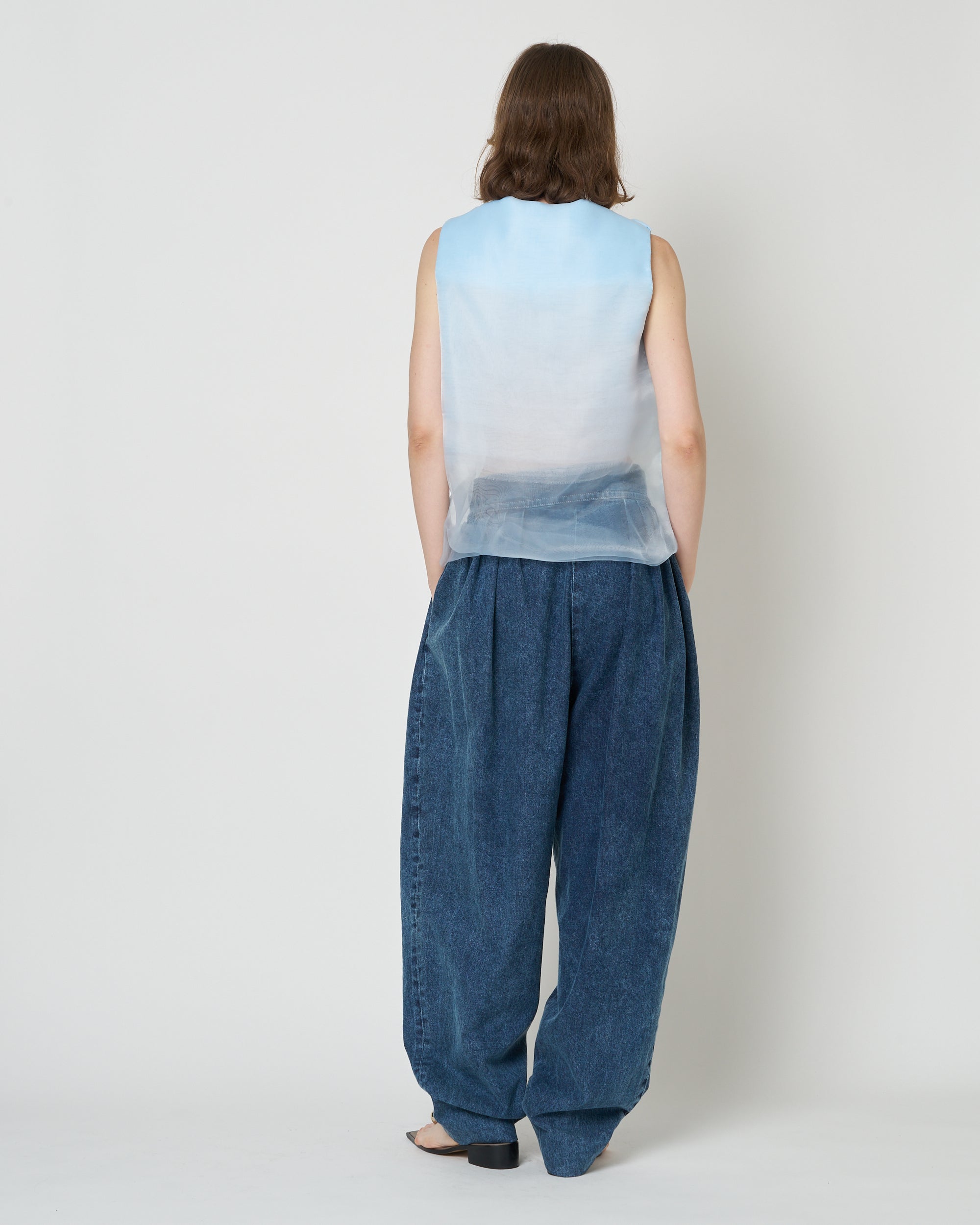【PRE ORDER】NIRVANA - DENIM TUCK PANTS