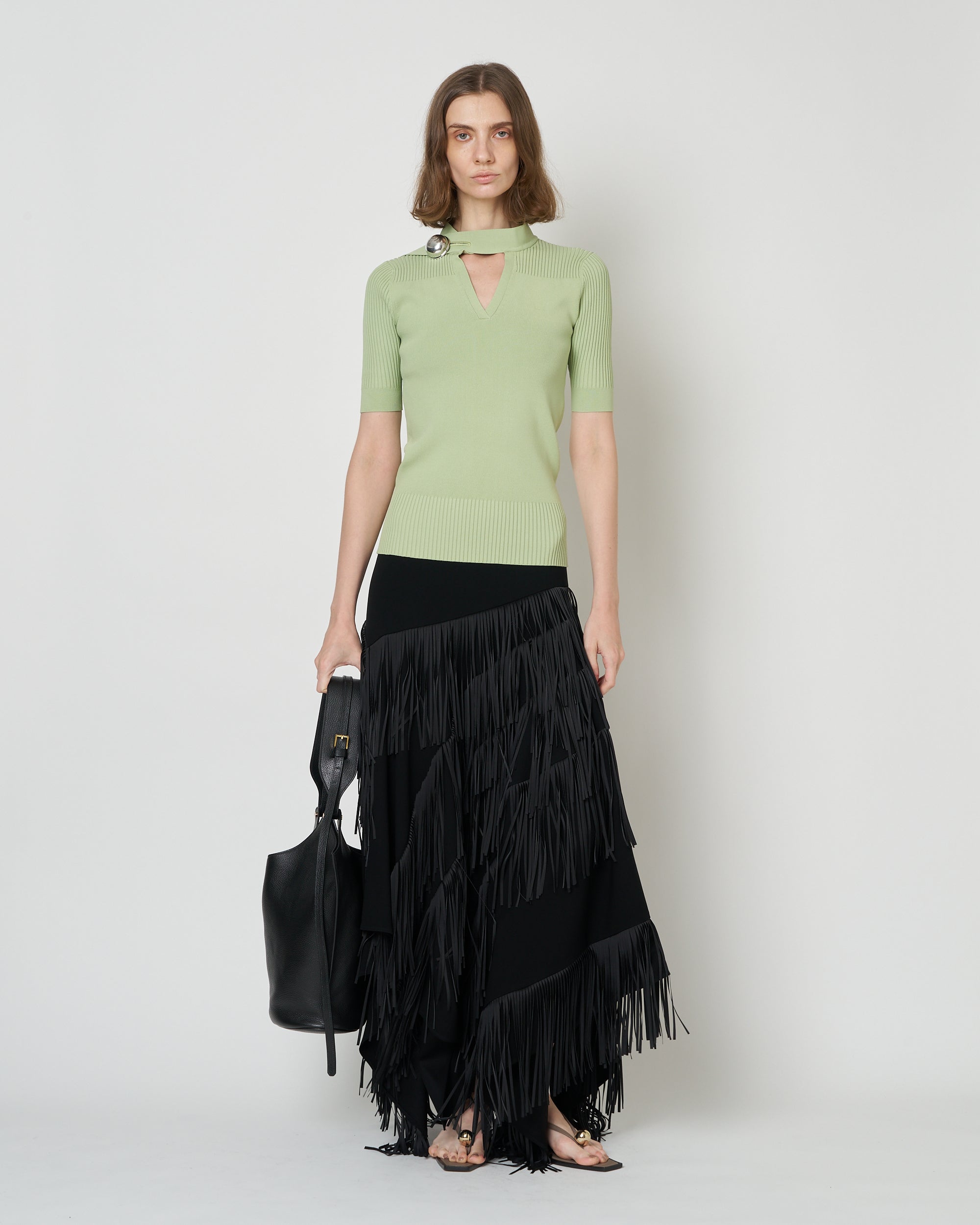 【PRE ORDER】NAMIE - KNIT BUTTON TOP