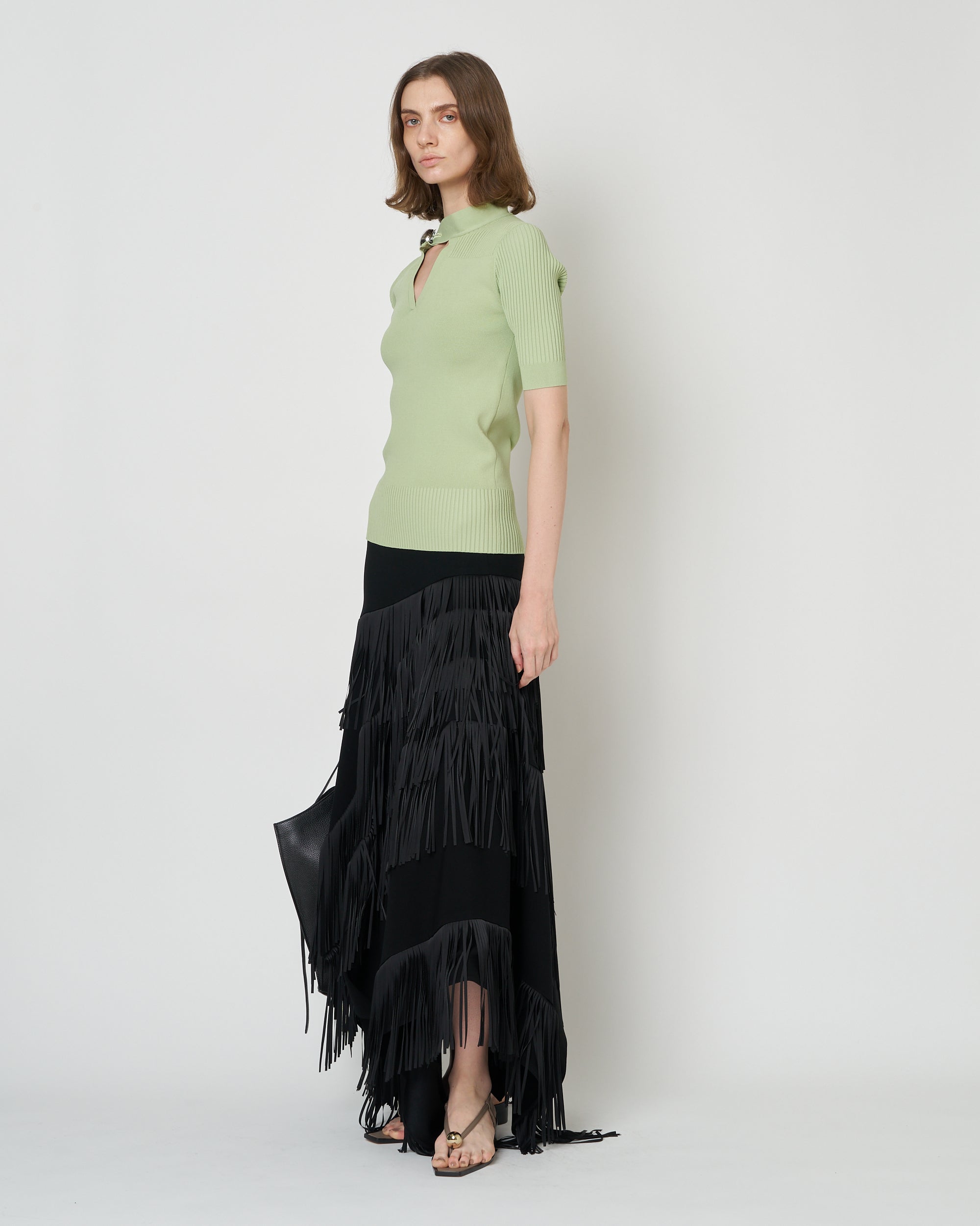 【PRE ORDER】NAMIE - KNIT BUTTON TOP