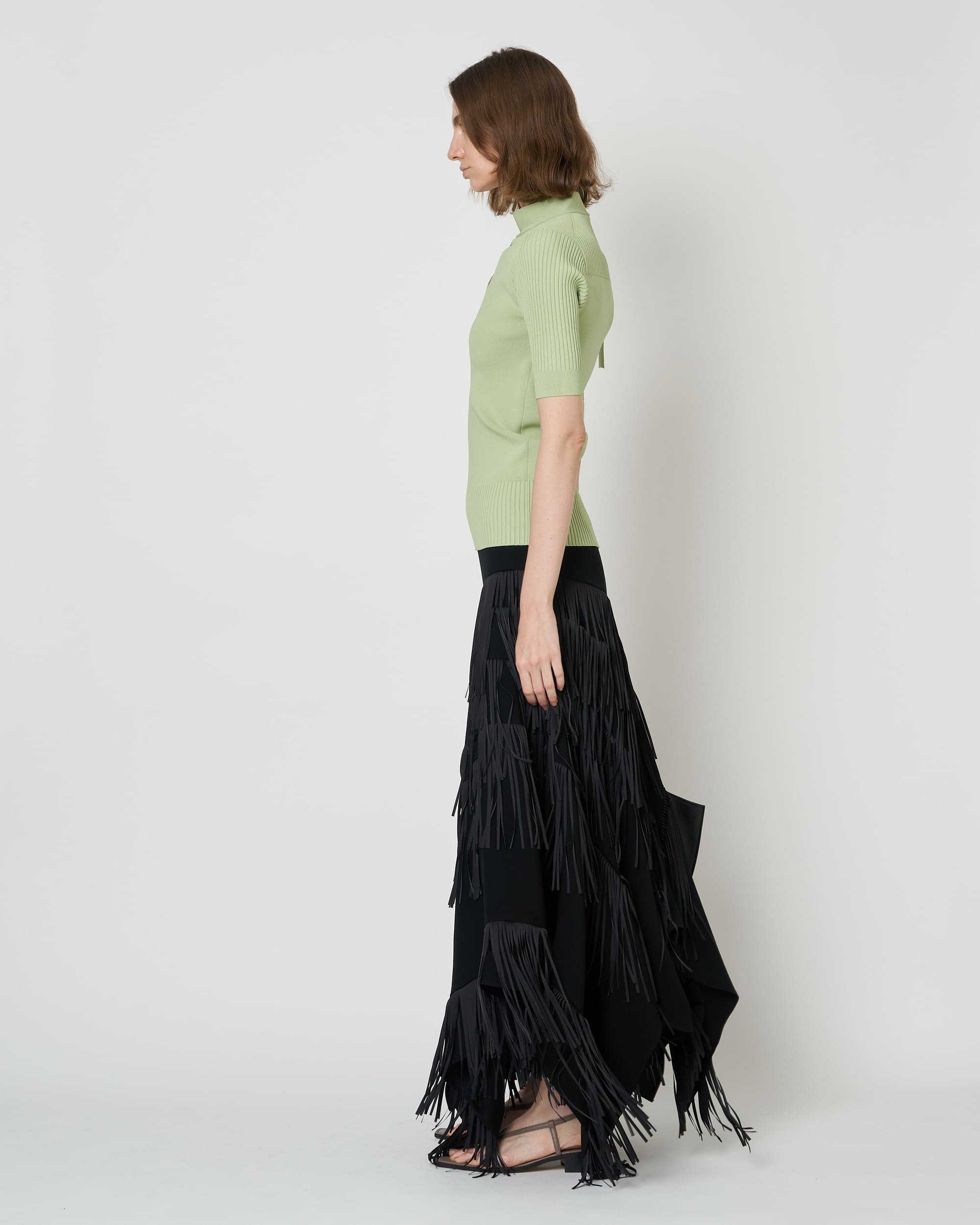 NAMIE - KNIT BUTTON TOP