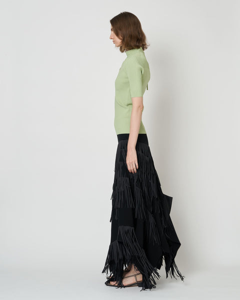 NAMIE - KNIT BUTTON TOP