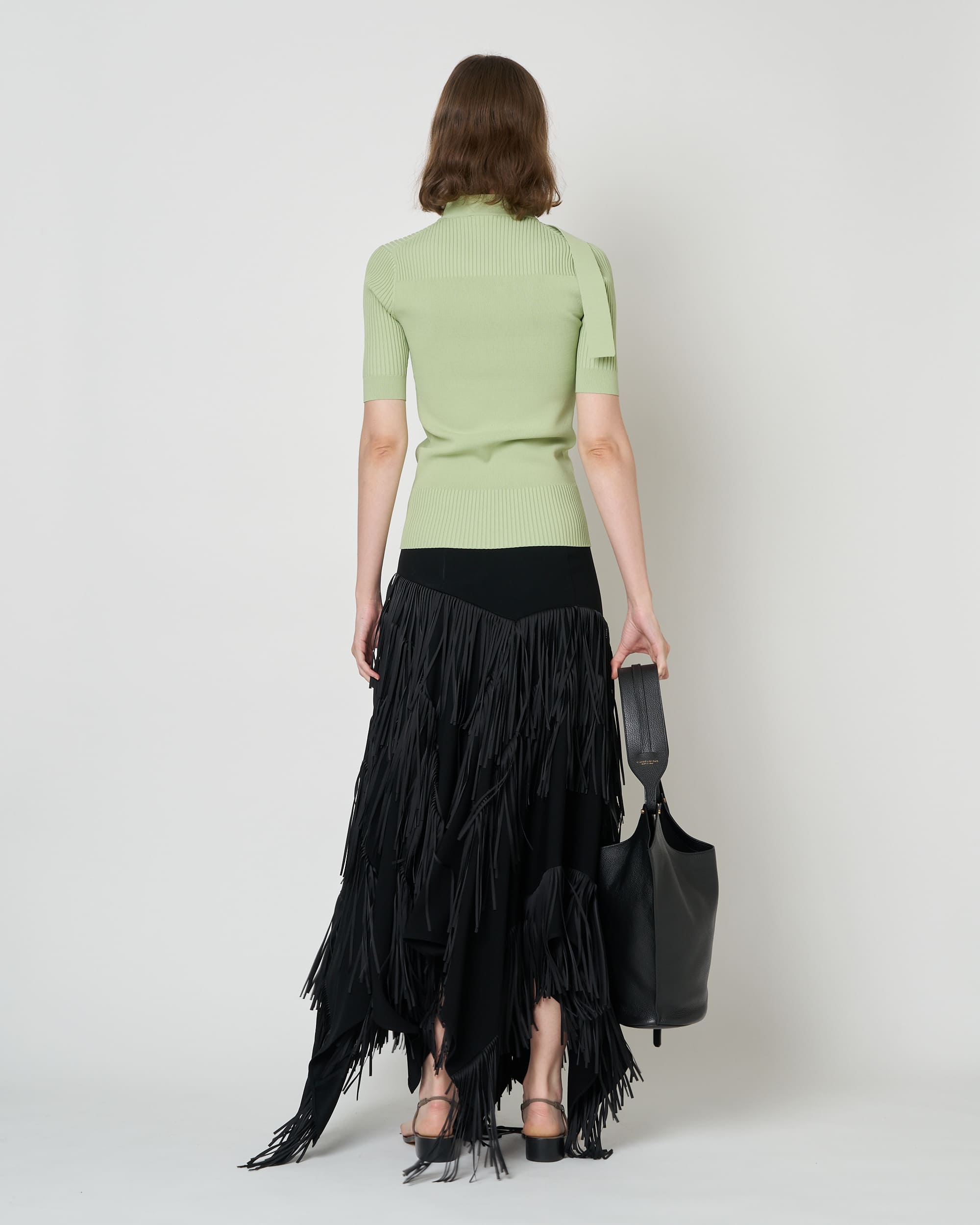 NAMIE - KNIT BUTTON TOP