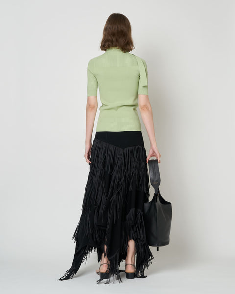 NAMIE - KNIT BUTTON TOP