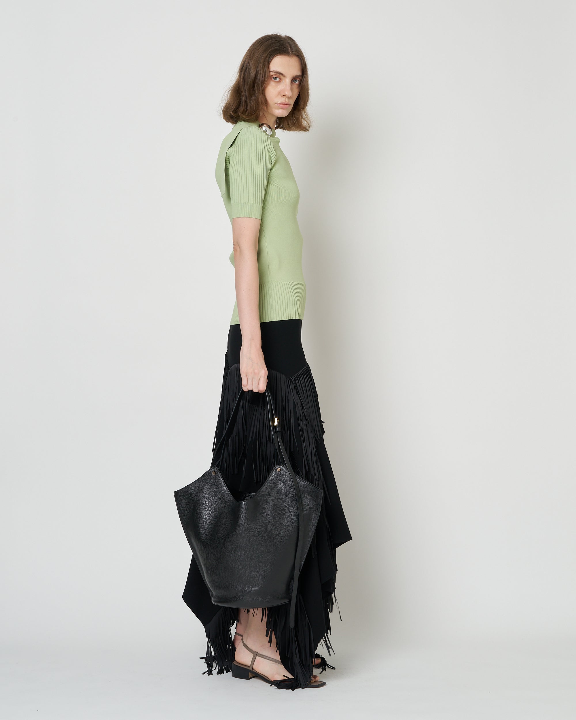 【PRE ORDER】NAMIE - KNIT BUTTON TOP