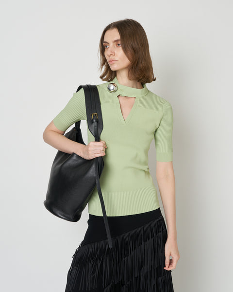 【PRE ORDER】NAMIE - KNIT BUTTON TOP