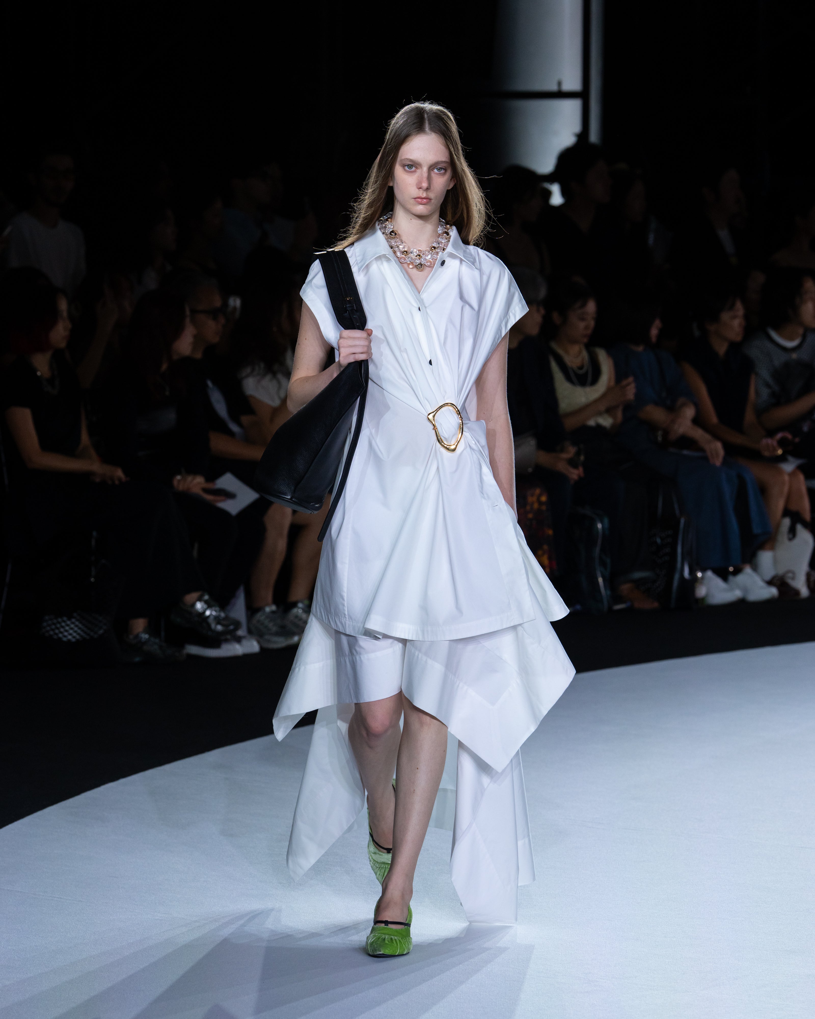 【PRE ORDER】NOA - COTTON GATHERED TOP WITH BUCKLE