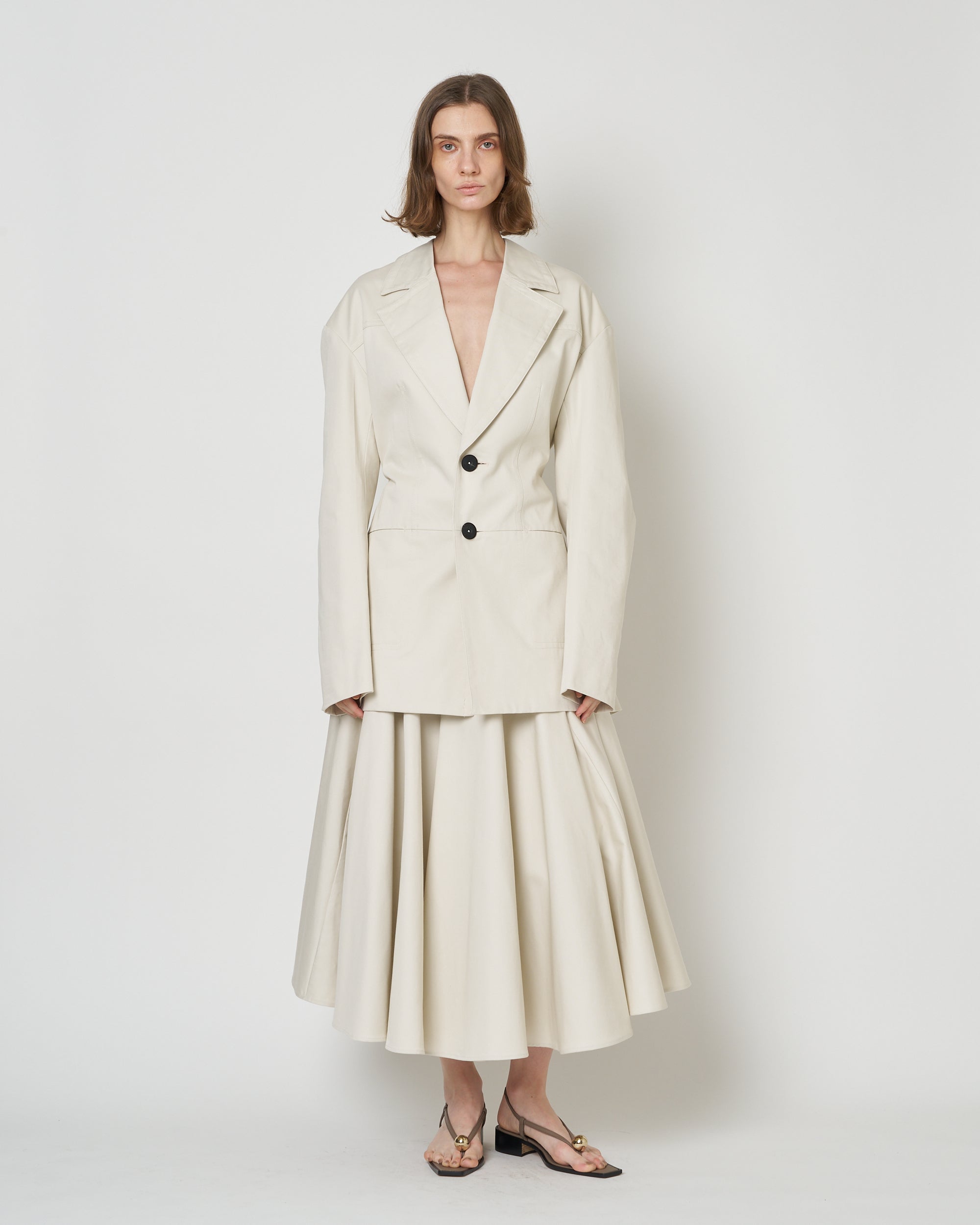 【PRE ORDER】NOLEEN - COTTON FLARED SKIRT