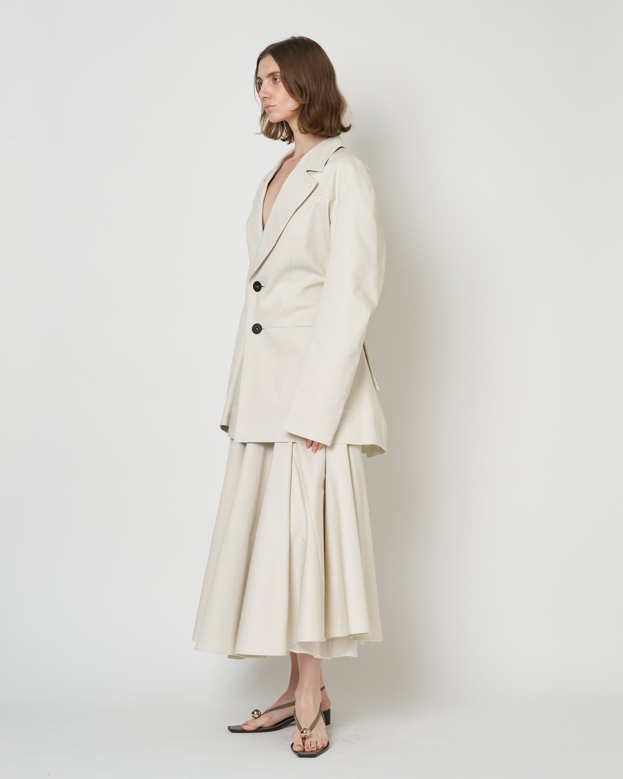【PRE ORDER】NIRVA - COTTON OVERSIZE TAILORED JACKET