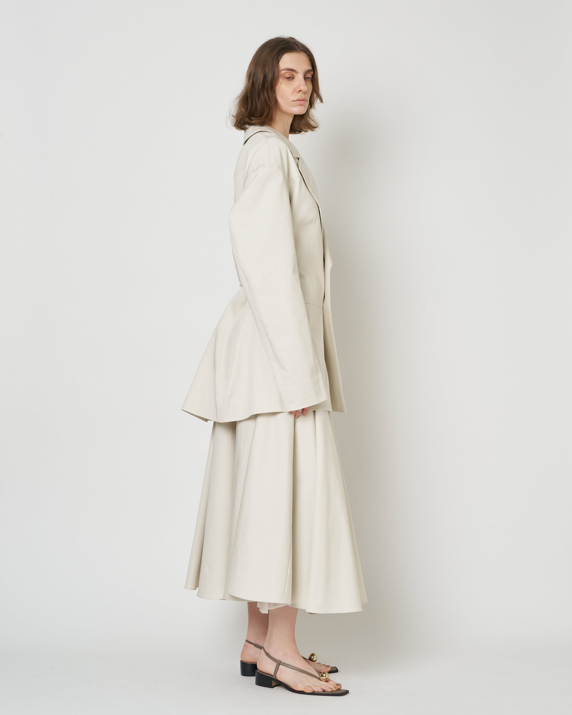 【PRE ORDER】NOLEEN - COTTON FLARED SKIRT