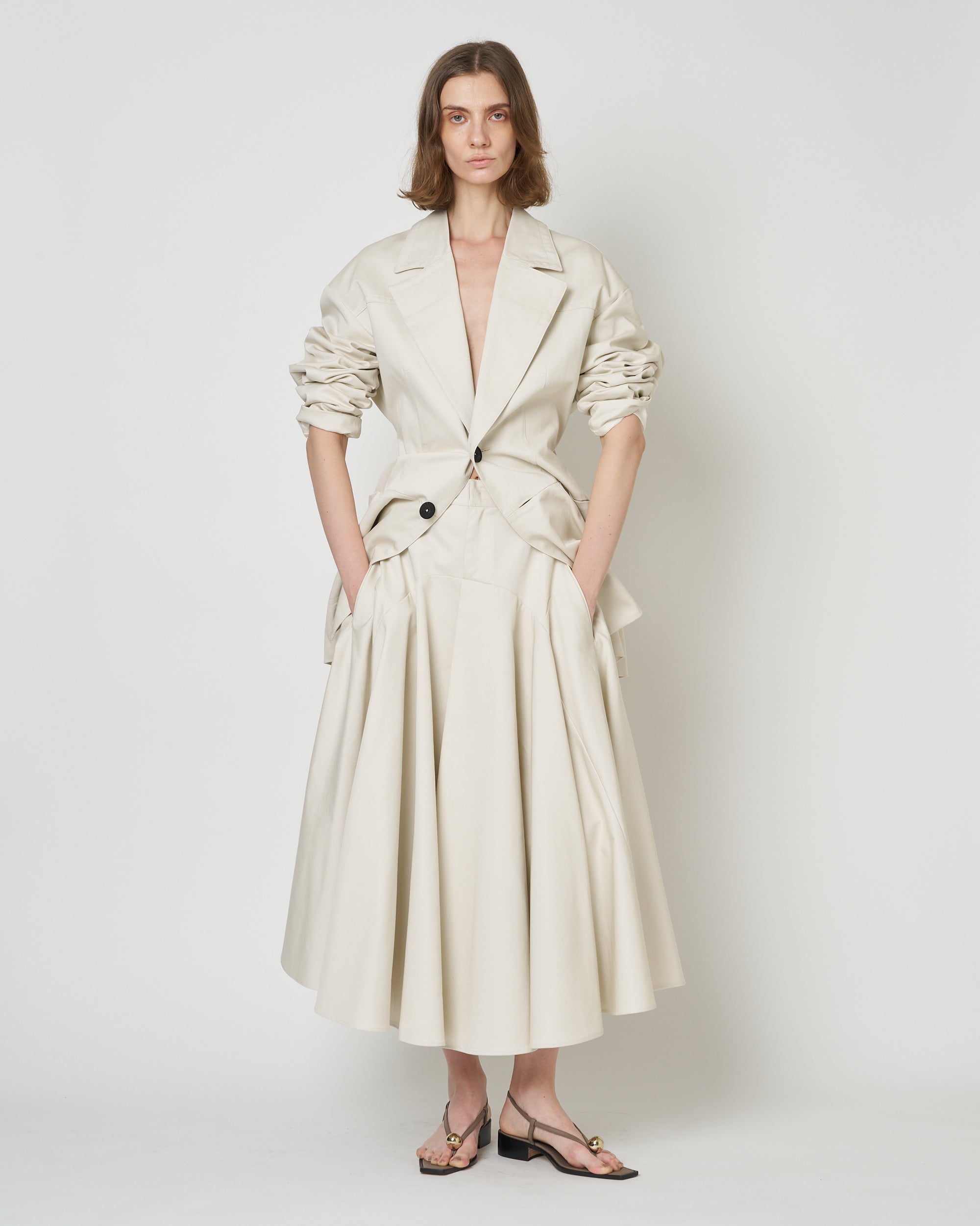 【PRE ORDER】NOLEEN - COTTON FLARED SKIRT