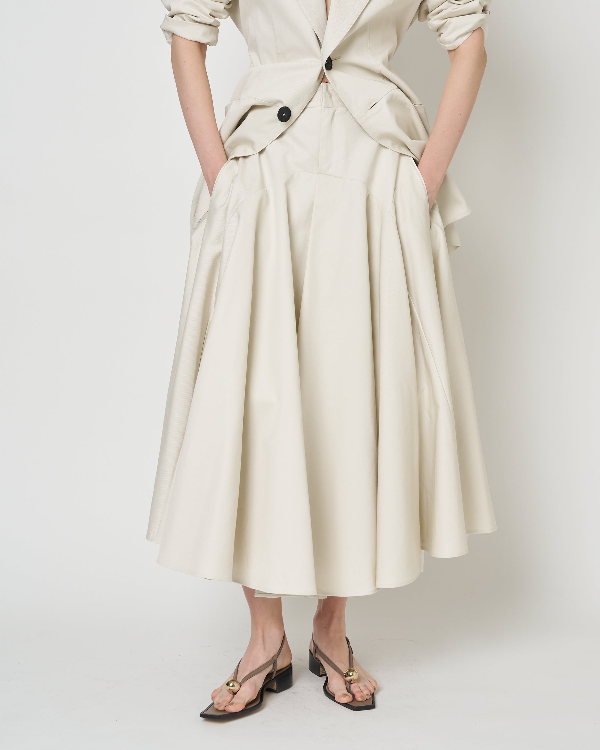 【PRE ORDER】NOLEEN - COTTON FLARED SKIRT