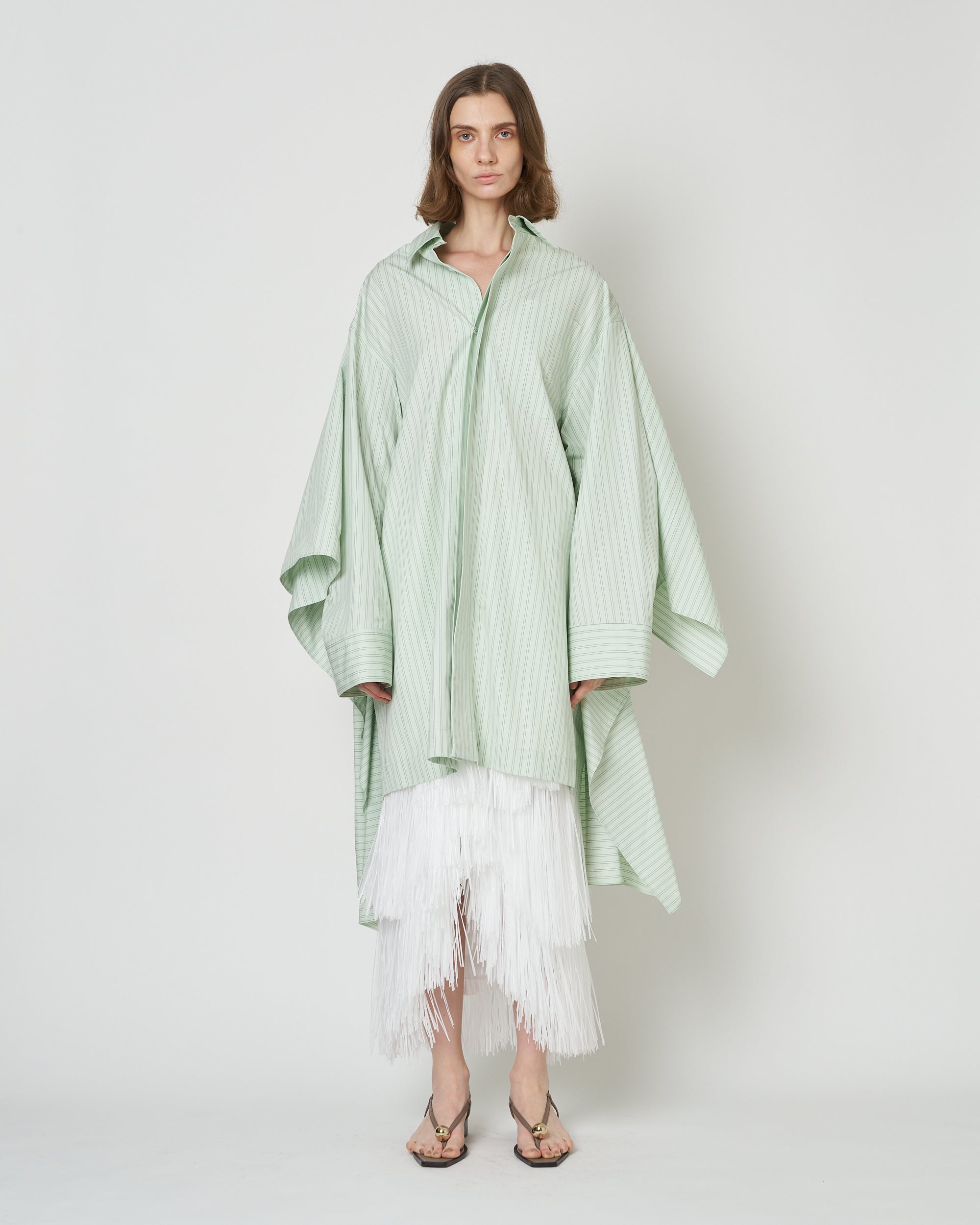 【PRE ORDER】NERIS - MULTI-WAY OVERSIZE STRIPE SHIRT