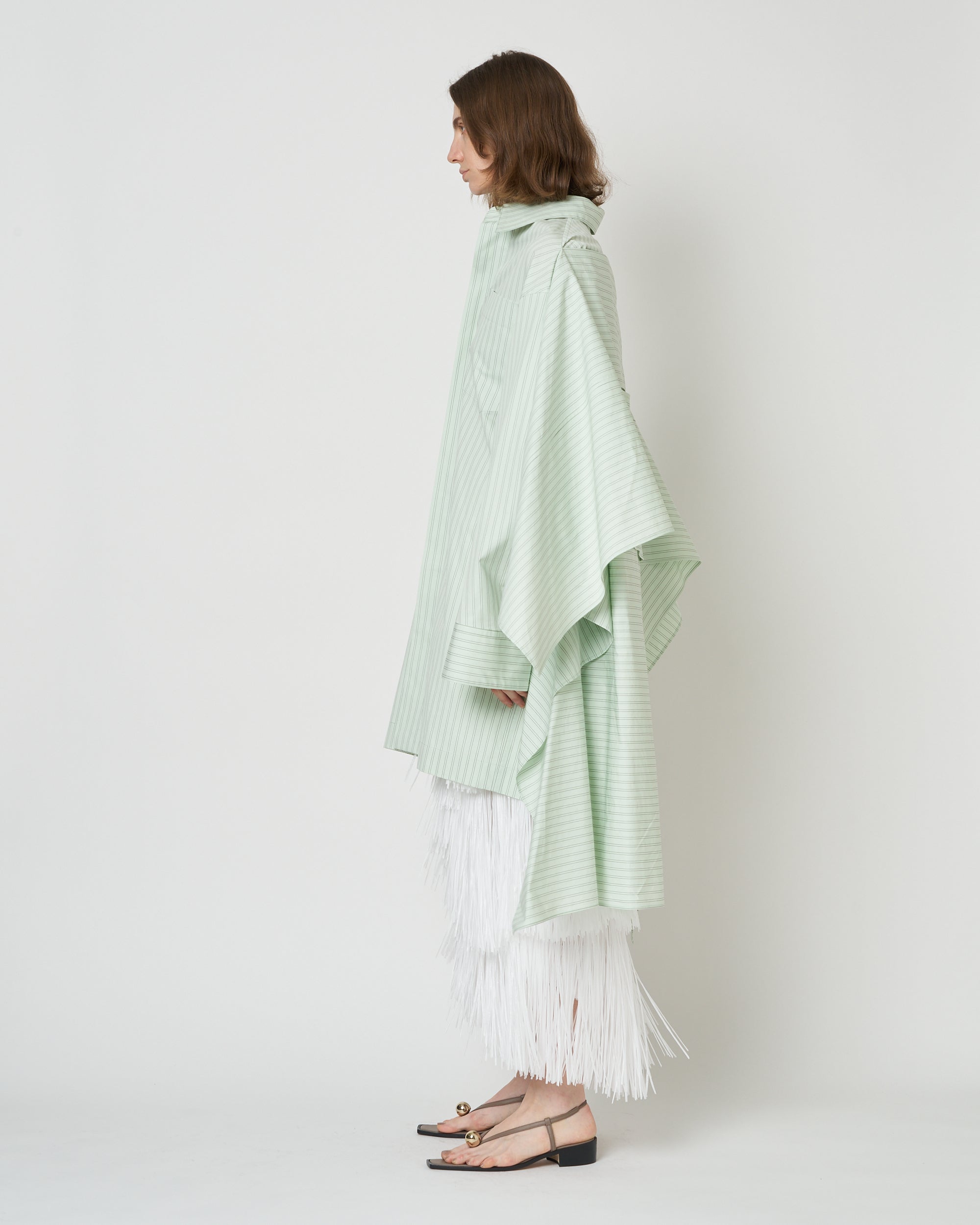 【PRE ORDER】NERIS - MULTI-WAY OVERSIZE STRIPE SHIRT