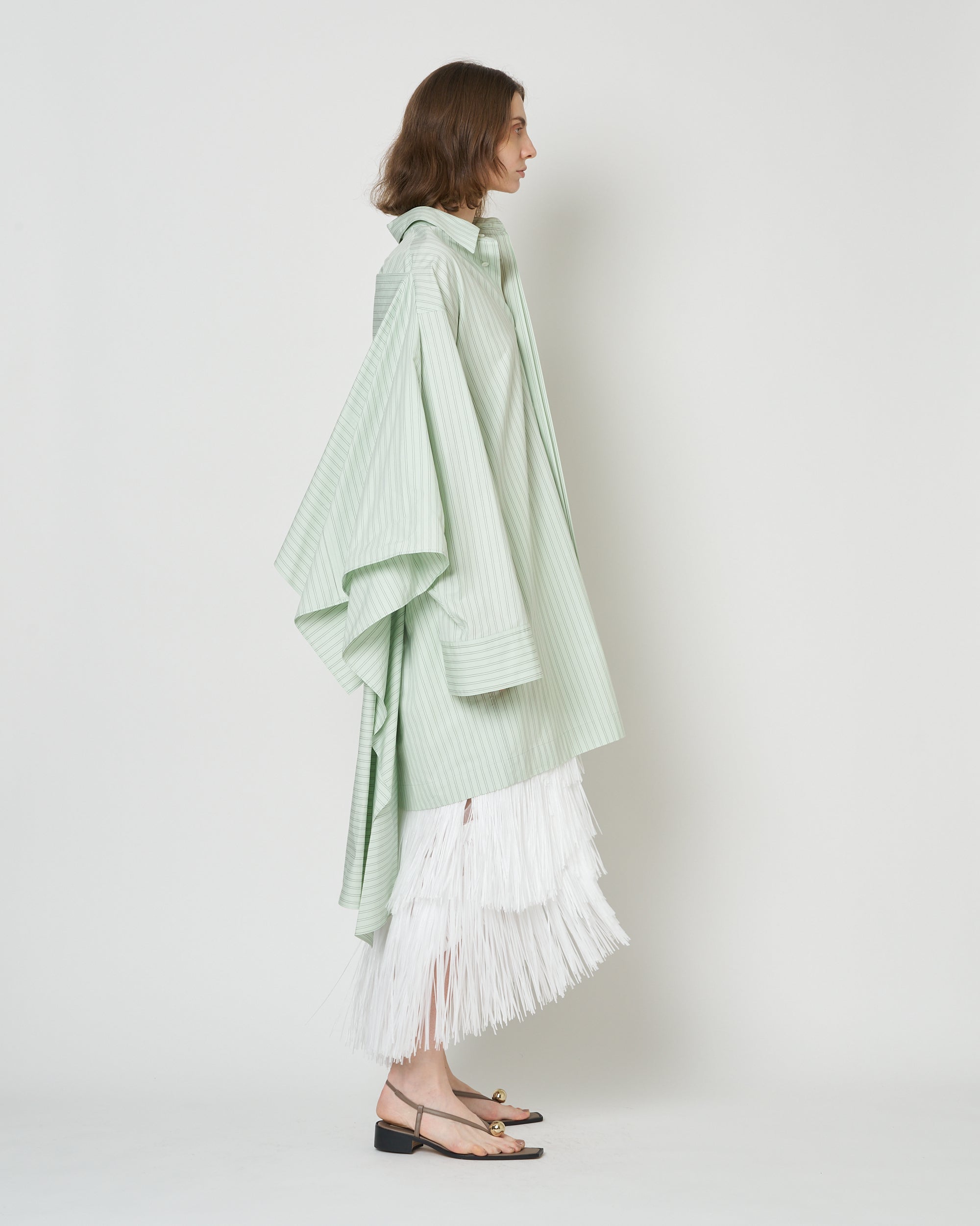 【PRE ORDER】NERIS - MULTI-WAY OVERSIZE STRIPE SHIRT