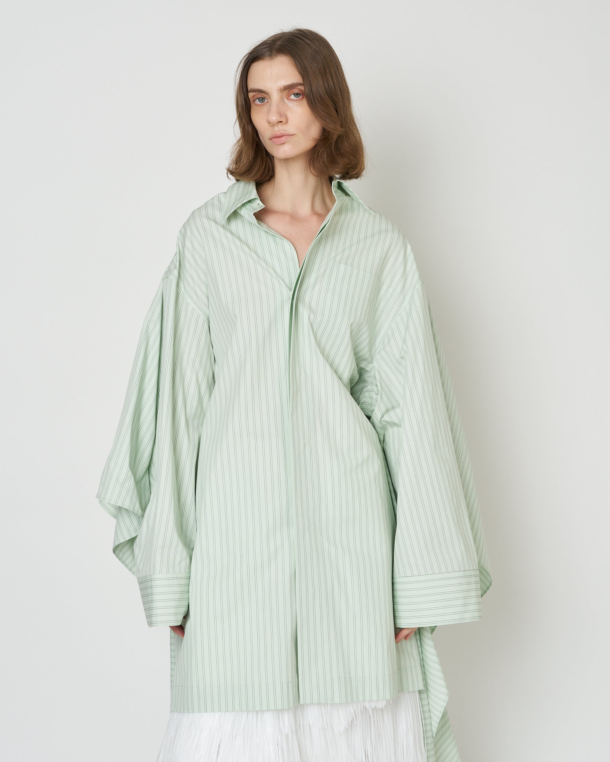 【PRE ORDER】NERIS - MULTI-WAY OVERSIZE STRIPE SHIRT