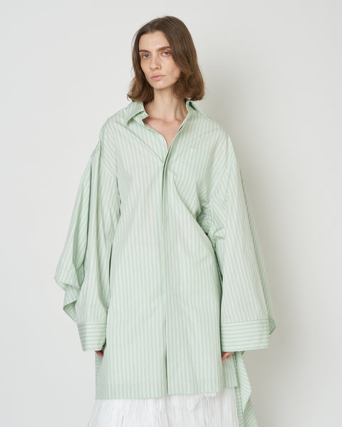 【PRE ORDER】NERIS - MULTI-WAY OVERSIZE STRIPE SHIRT