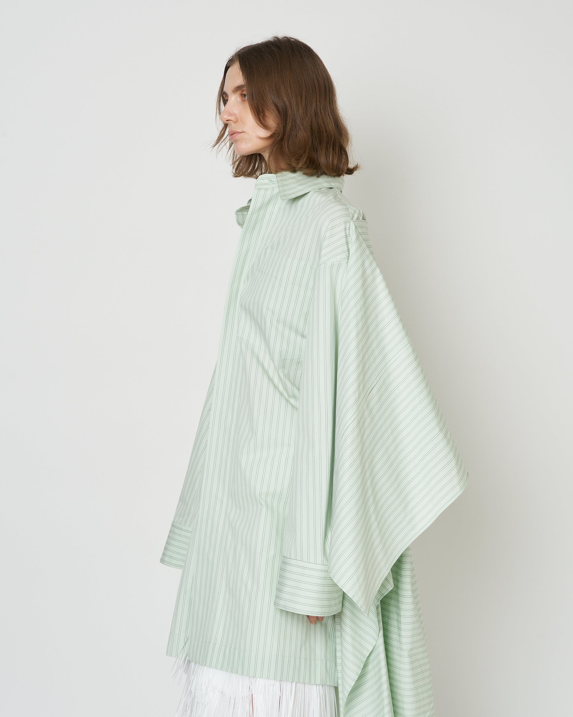 【PRE ORDER】NERIS - MULTI-WAY OVERSIZE STRIPE SHIRT