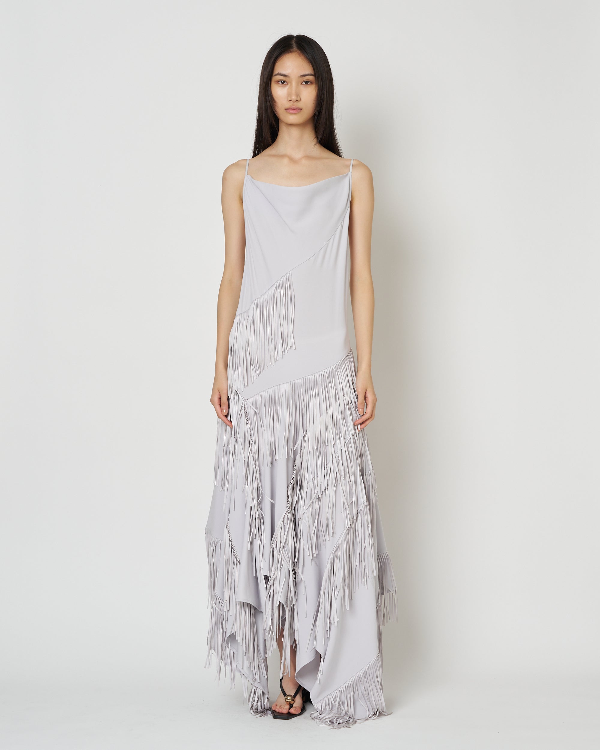【PRE ORDER】NOCTIS - ASYMMETRY FRINGE STRAP DRESS