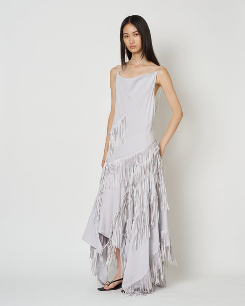 【PRE ORDER】NOCTIS - ASYMMETRY FRINGE STRAP DRESS
