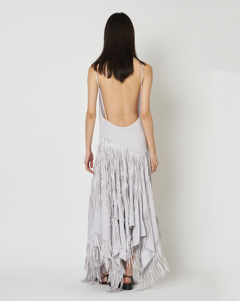 【PRE ORDER】NOCTIS - ASYMMETRY FRINGE STRAP DRESS