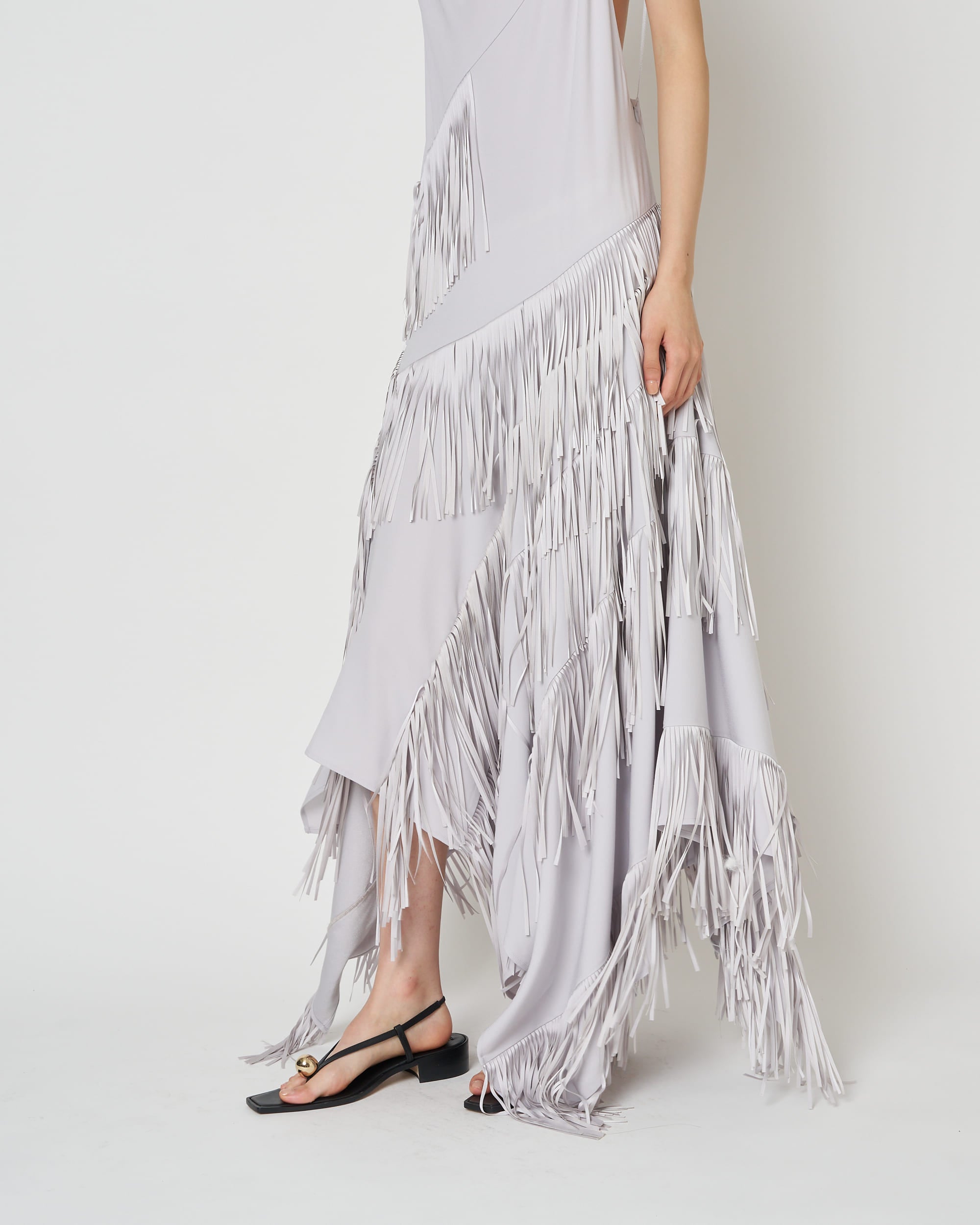 NOCTIS - ASYMMETRY FRINGE STRAP DRESS (SOLD OUT)