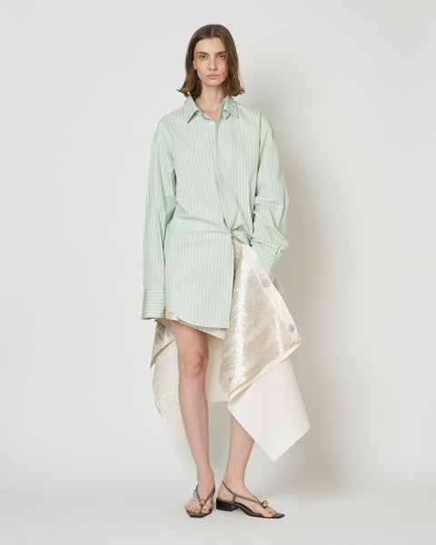 【PRE ORDER】NAVIA - REMOVABLE COLLAR STRIPE SHIRT