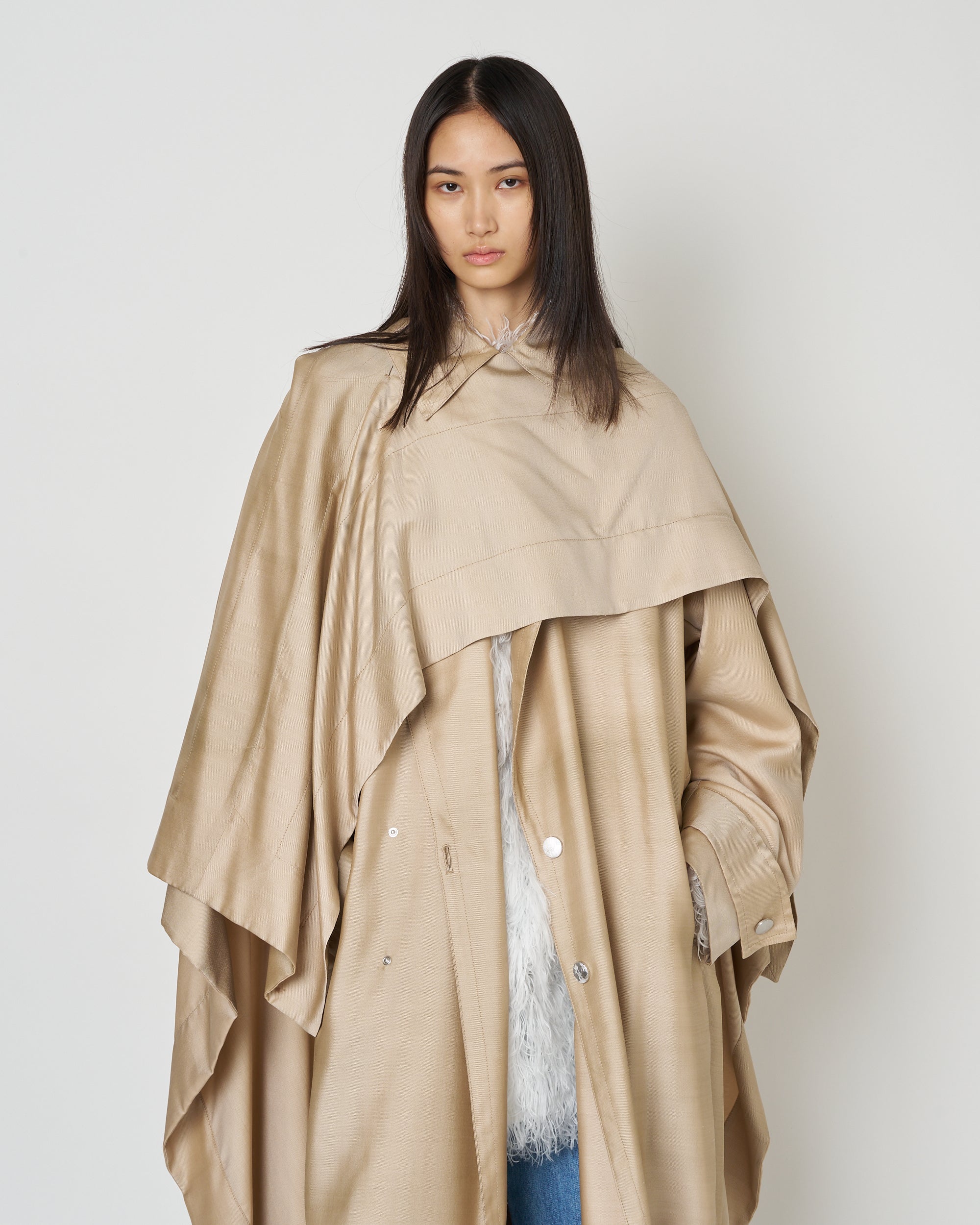 【PRE ORDER】NADIA - RECYCLED NYLON LAYERED COAT