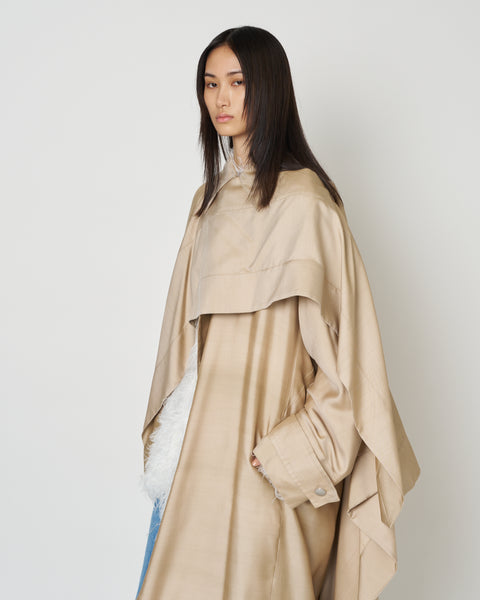 【PRE ORDER】NADIA - RECYCLED NYLON LAYERED COAT
