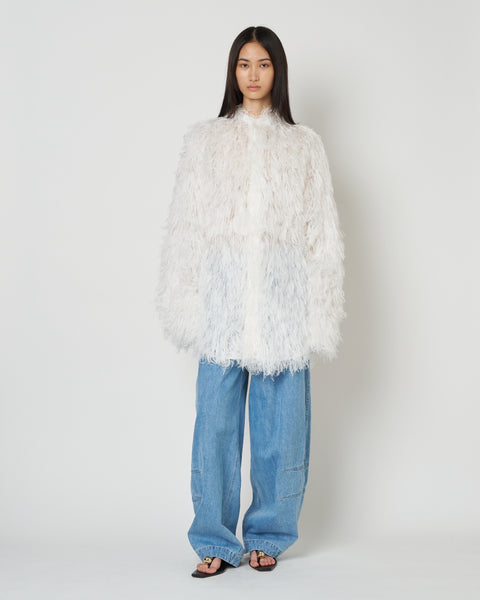 【PRE ORDER】NAVIA - REMOVABLE COLLAR FRINGE SHIRT