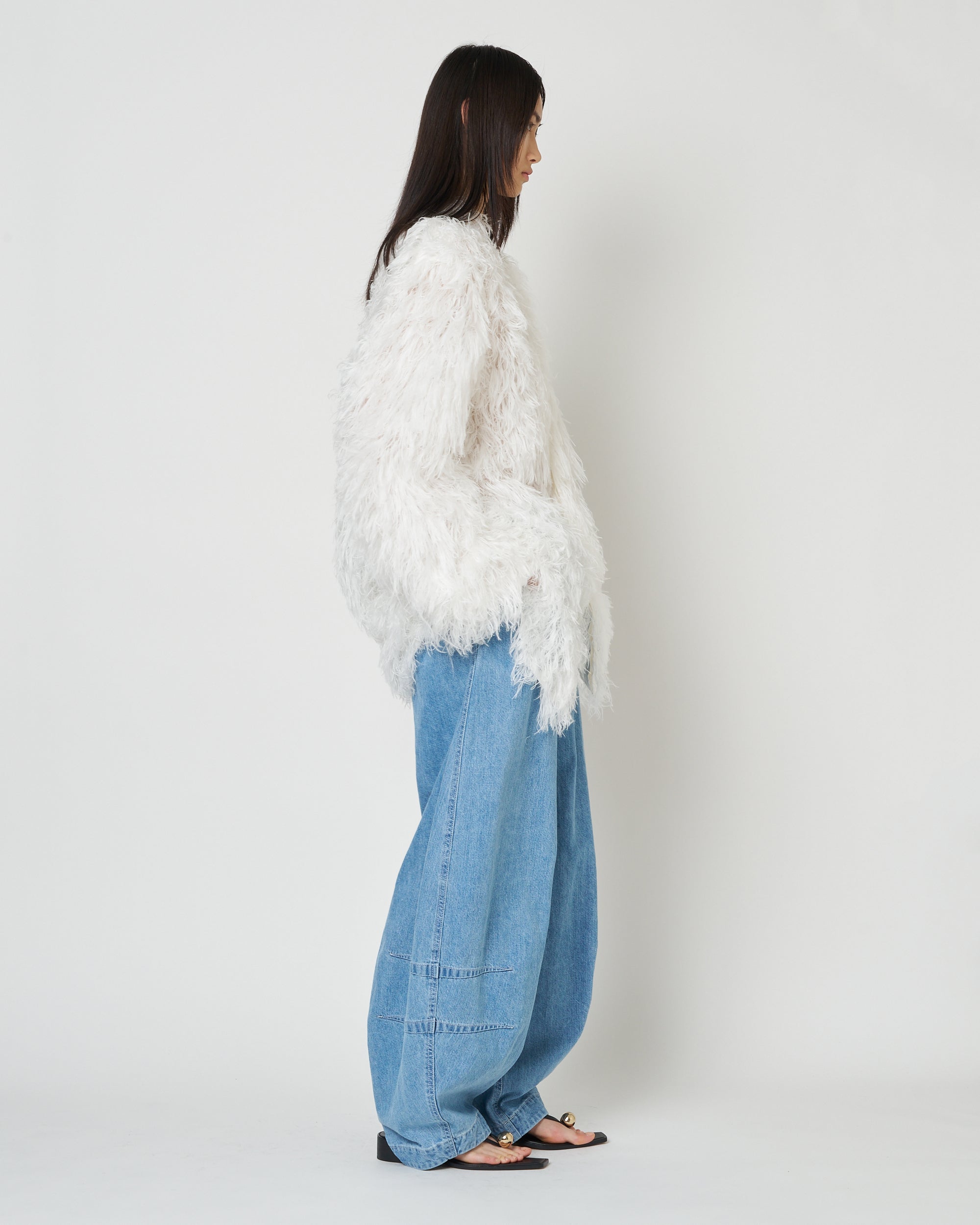 【PRE ORDER】NAVIA - REMOVABLE COLLAR FRINGE SHIRT