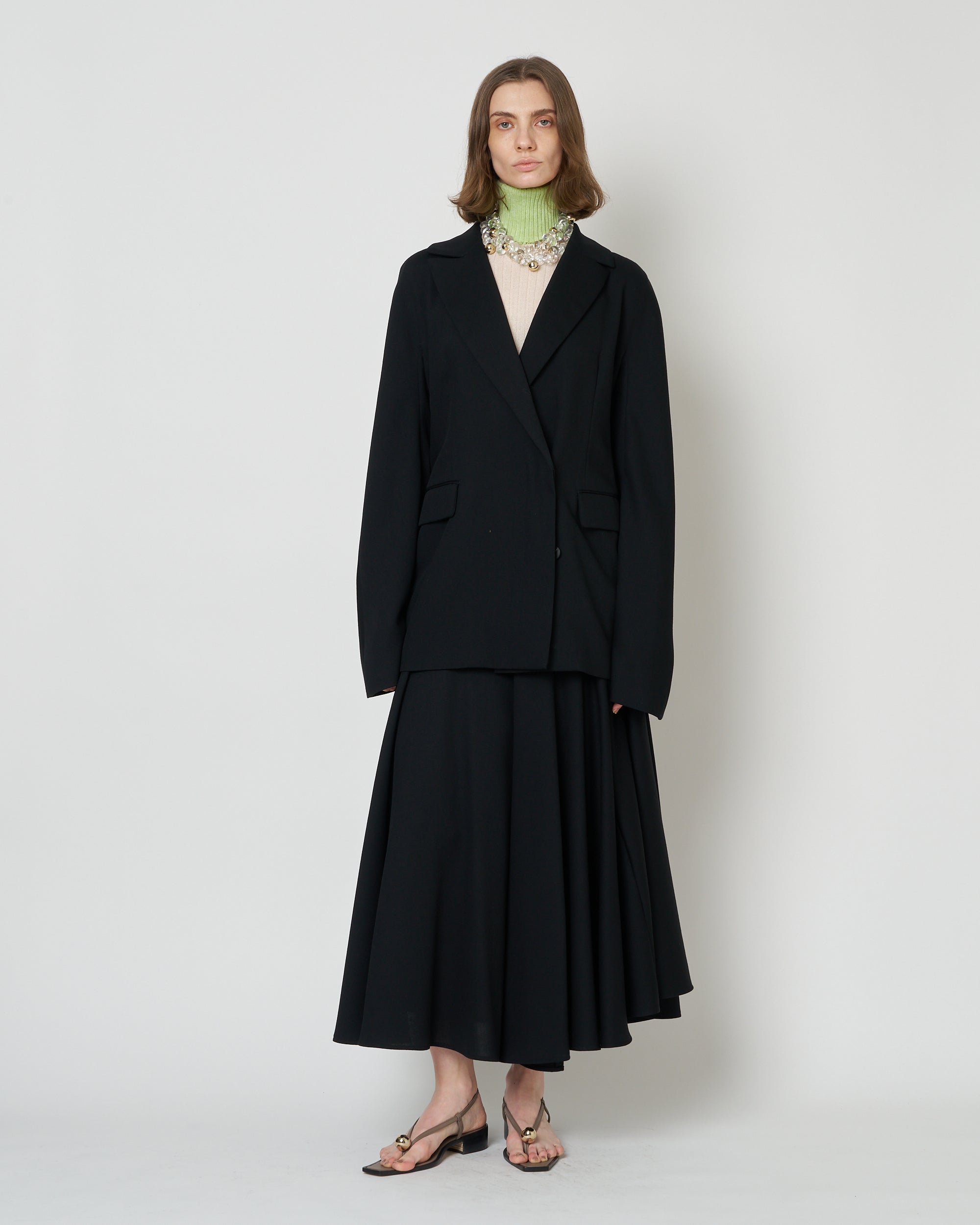 【PRE ORDER】NATIA - SUMMER WOOL FLARED SLEEVE JACKET