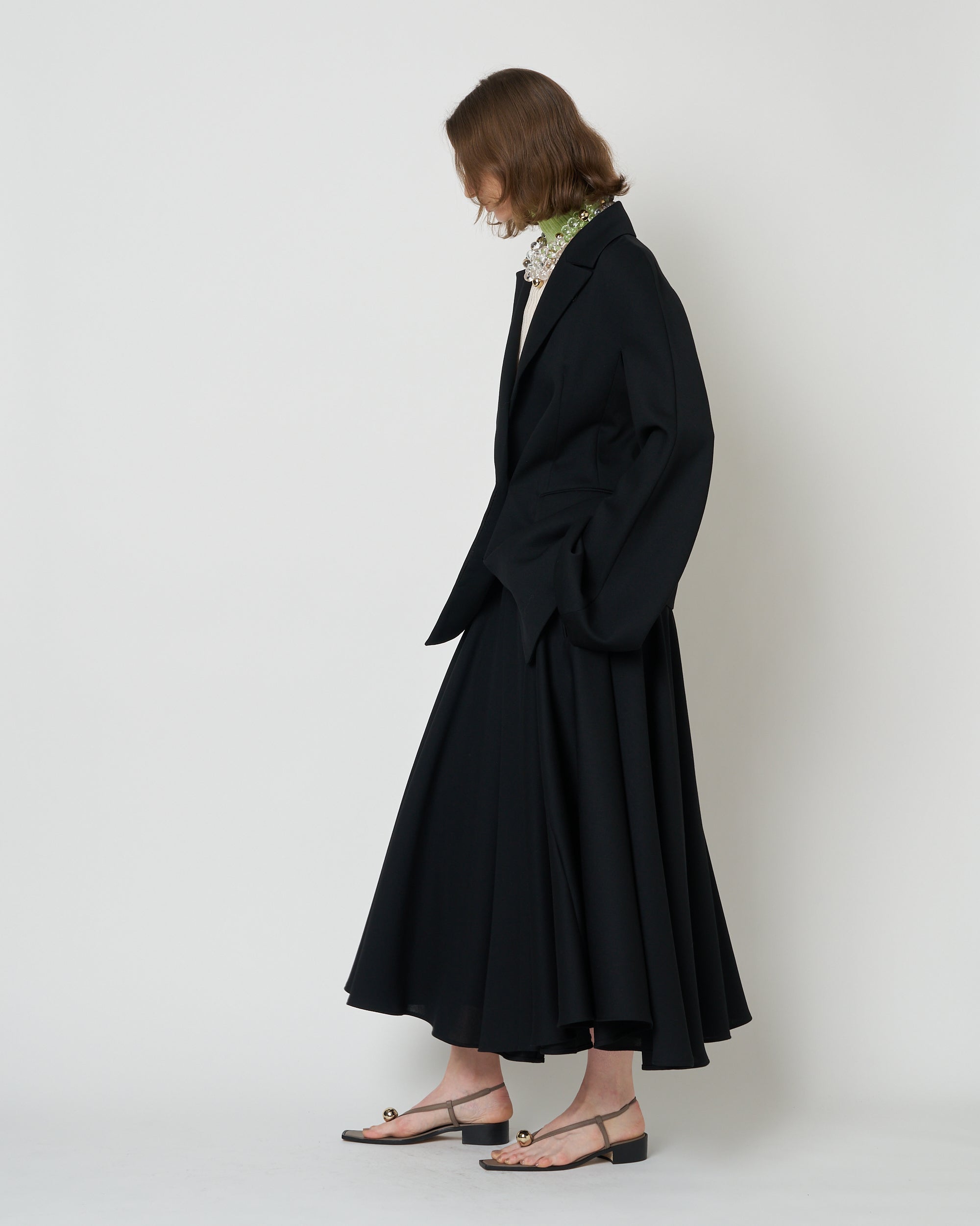 【PRE ORDER】NATIA - SUMMER WOOL FLARED SLEEVE JACKET