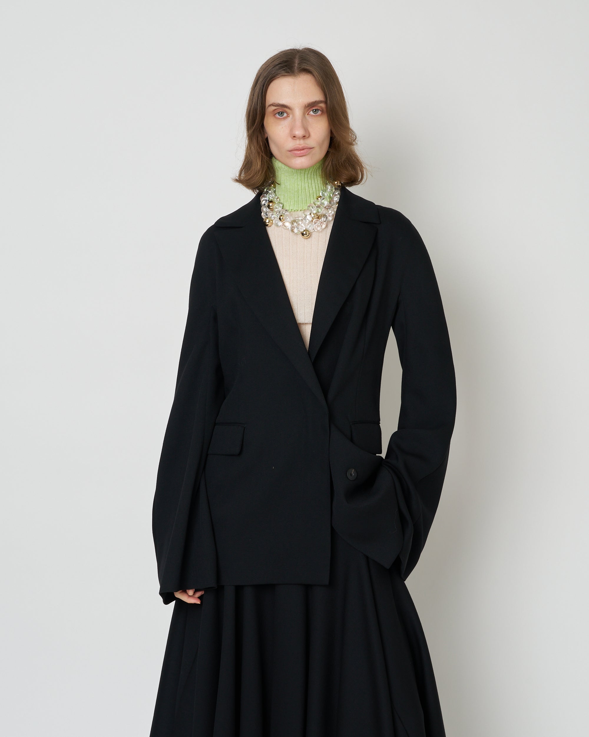 【PRE ORDER】NATIA - SUMMER WOOL FLARED SLEEVE JACKET