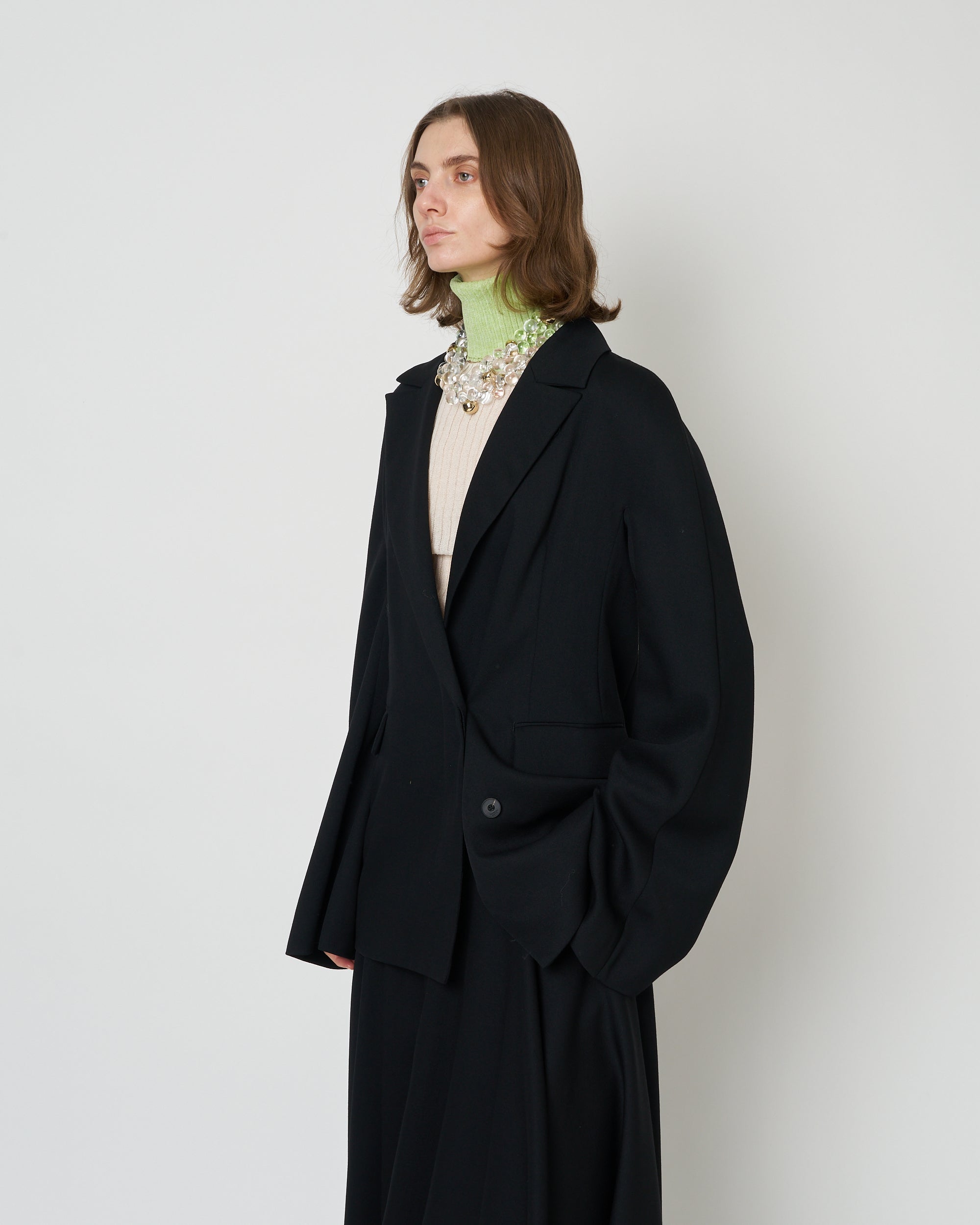 【PRE ORDER】NATIA - SUMMER WOOL FLARED SLEEVE JACKET