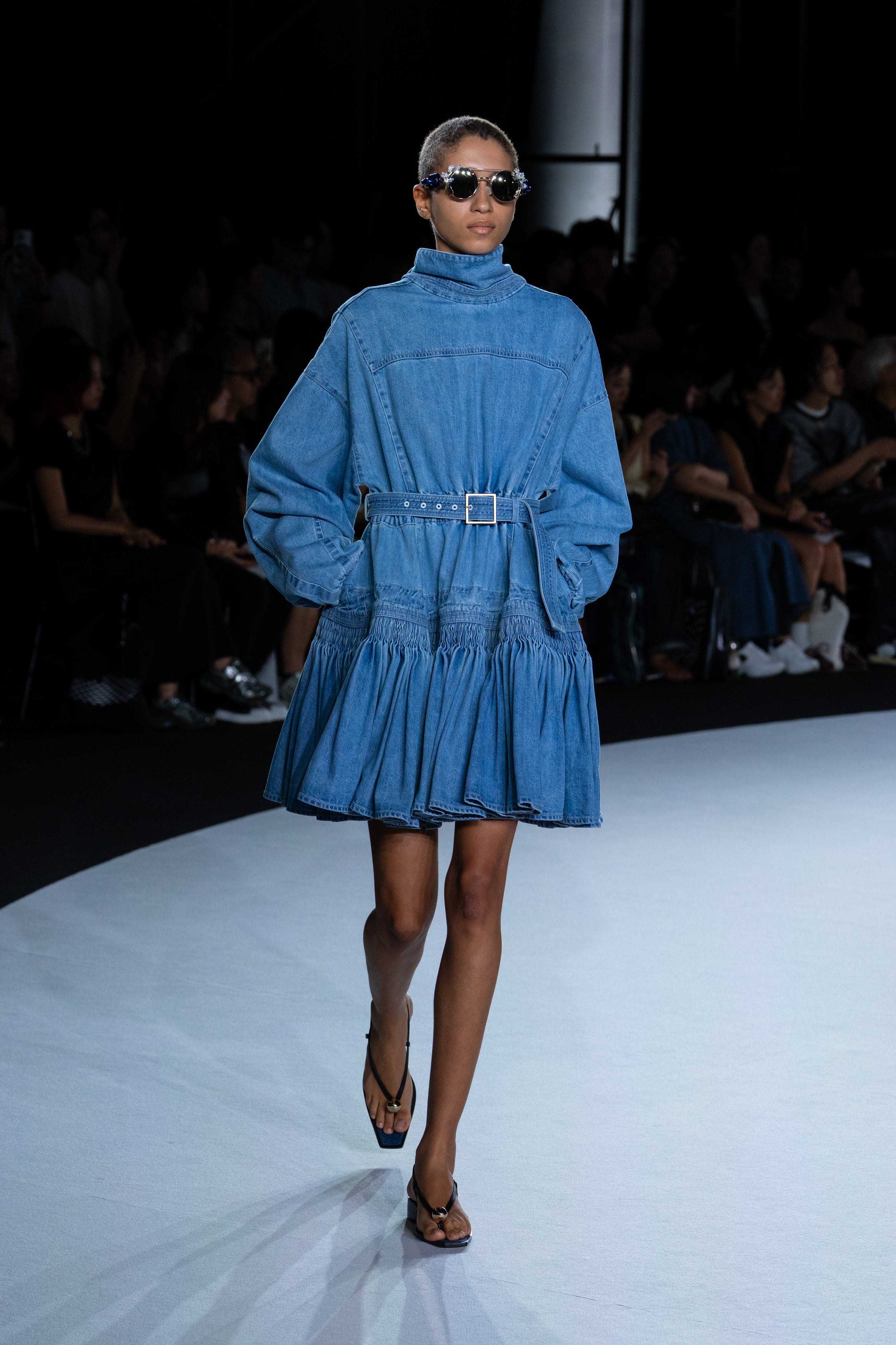 【PRE ORDER】NALITA - SMOCK EMBROIDERY DENIM DRESS