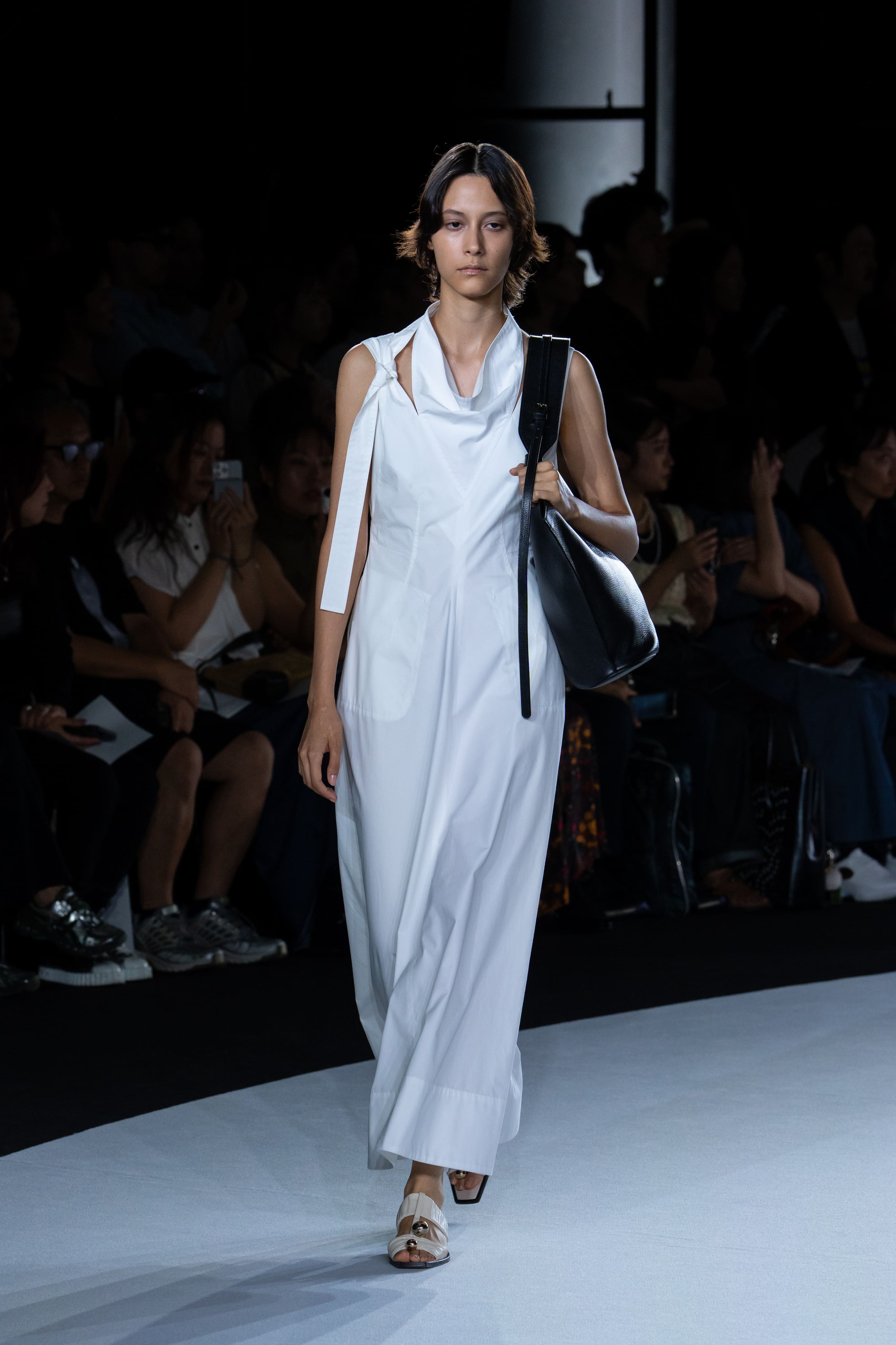 NOLIS - SCARF DETAIL FLARED DRESS