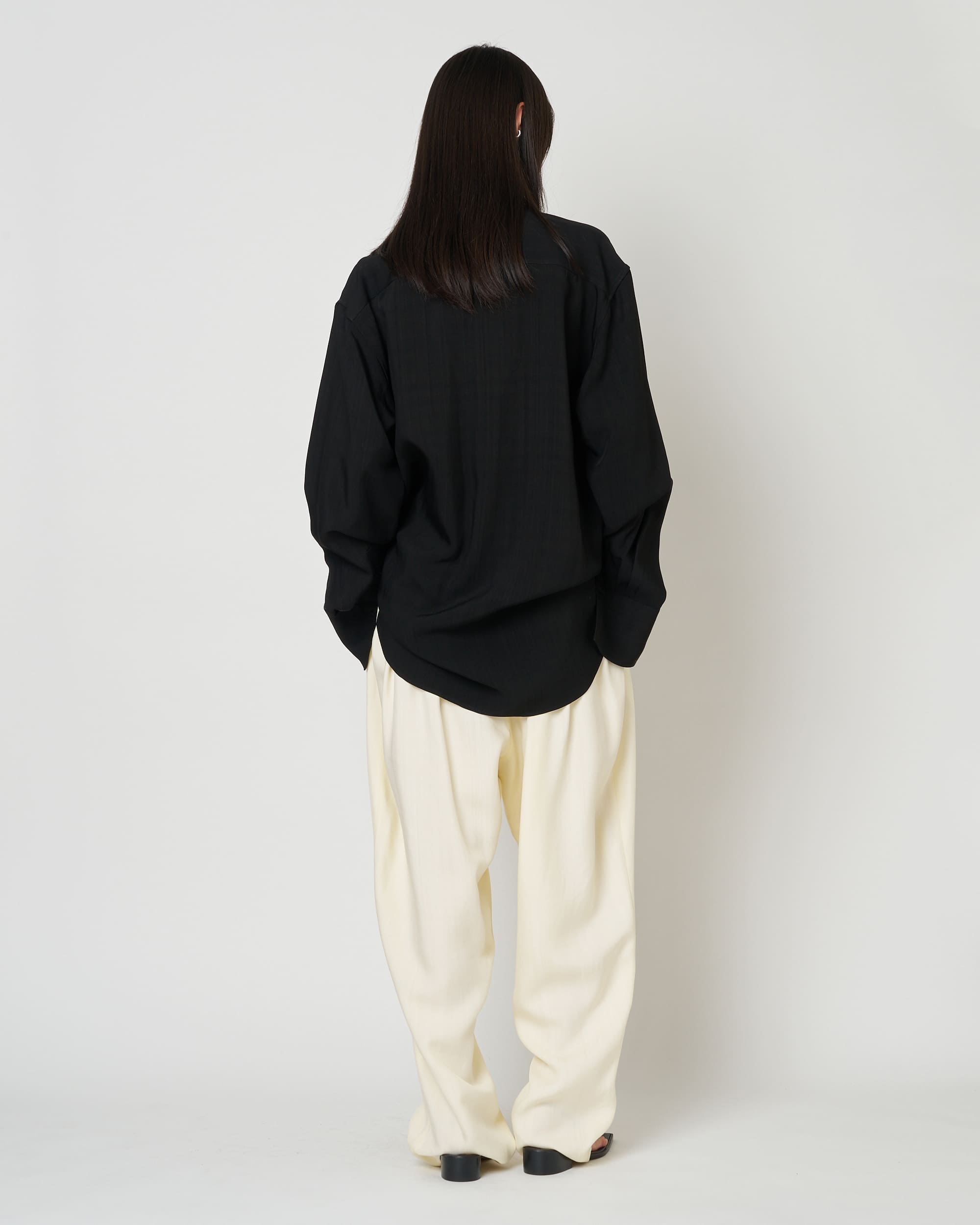 NAVIA - REMOVABLE COLLAR VISCOSE SHIRT