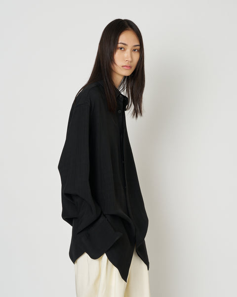 【PRE ORDER】NAVIA - REMOVABLE COLLAR VISCOSE SHIRT