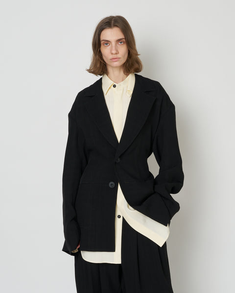 【PRE ORDER】NIRVA - VISCOSE OVERSIZE TAILORED JACKET