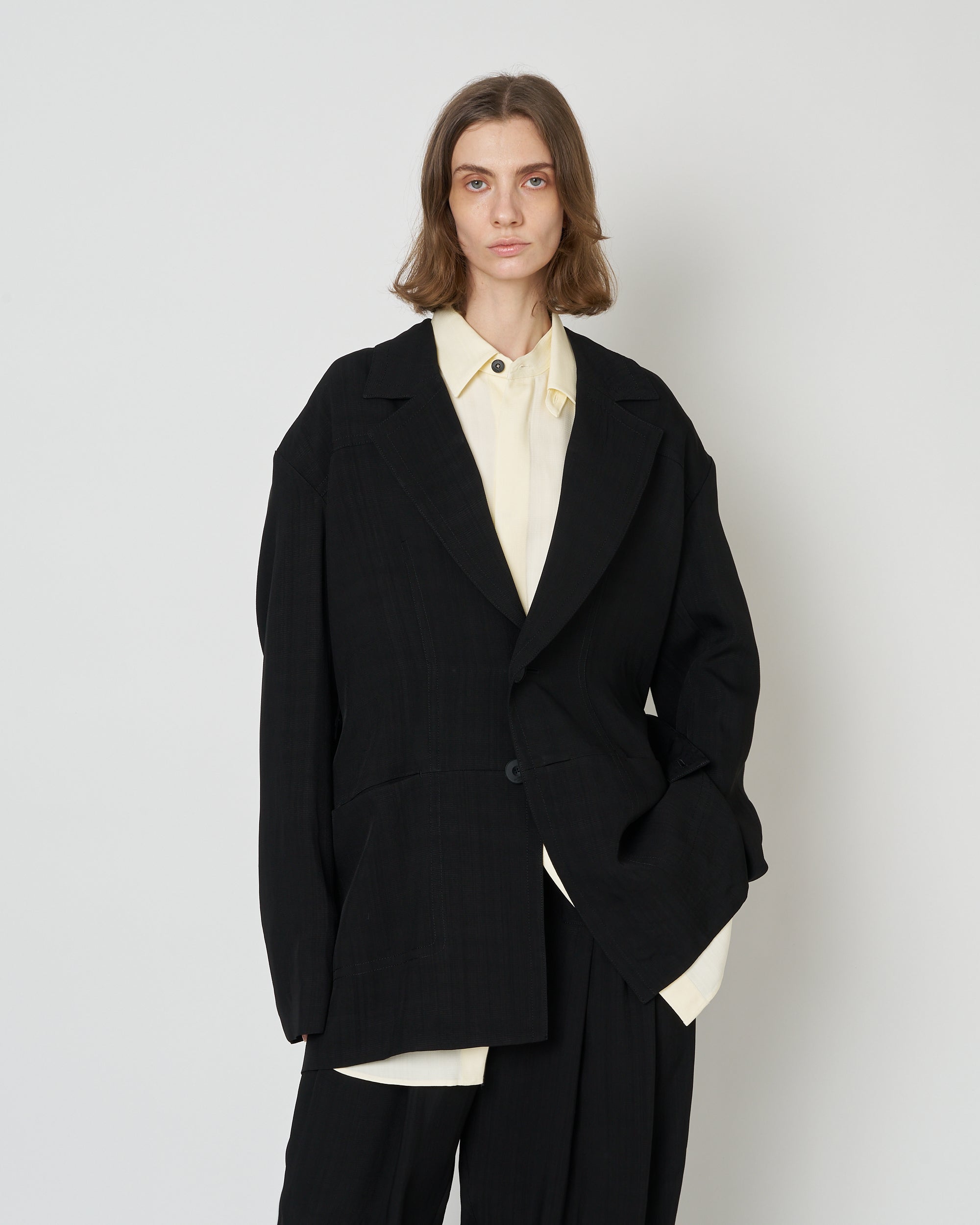 【PRE ORDER】NIRVA - VISCOSE OVERSIZE TAILORED JACKET