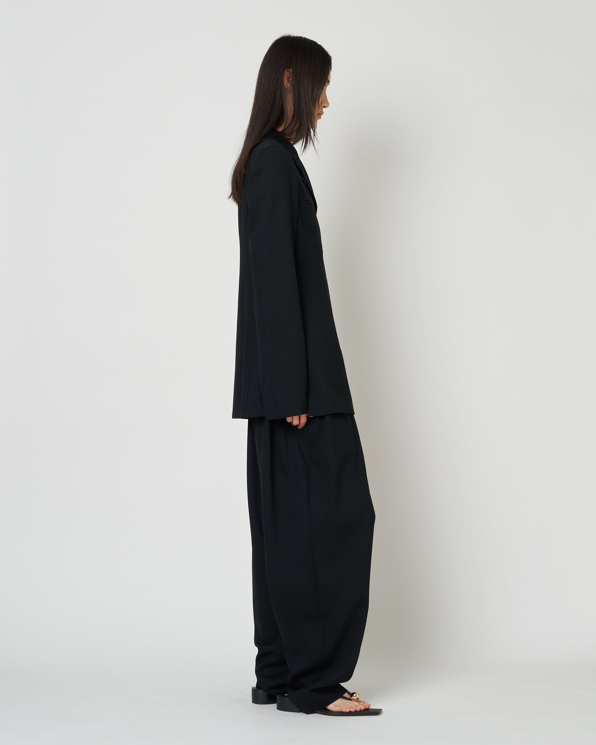 【PRE ORDER】NIRVANA -WOOL TUCK PANTS