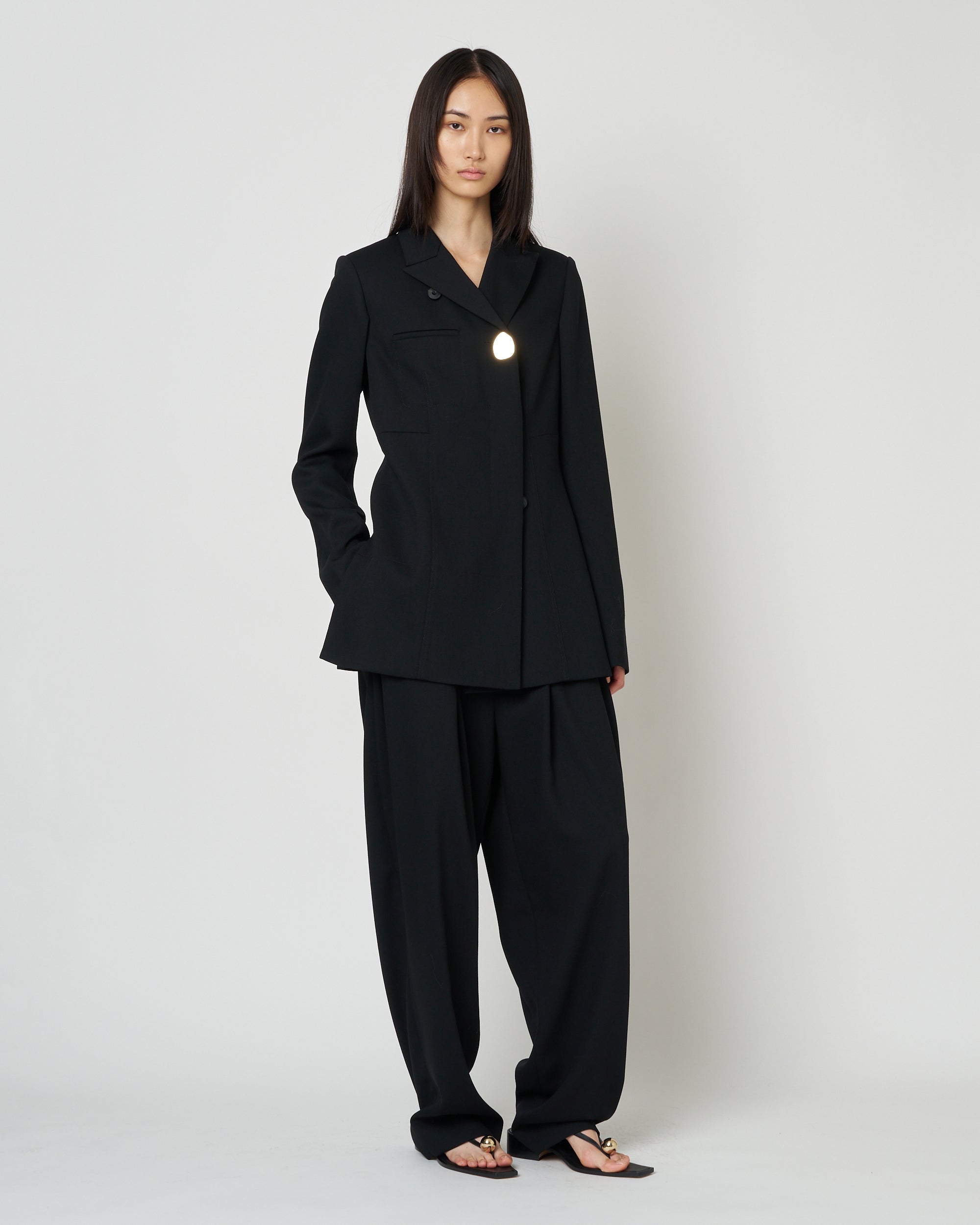 【PRE ORDER】NIRVANA -WOOL TUCK PANTS